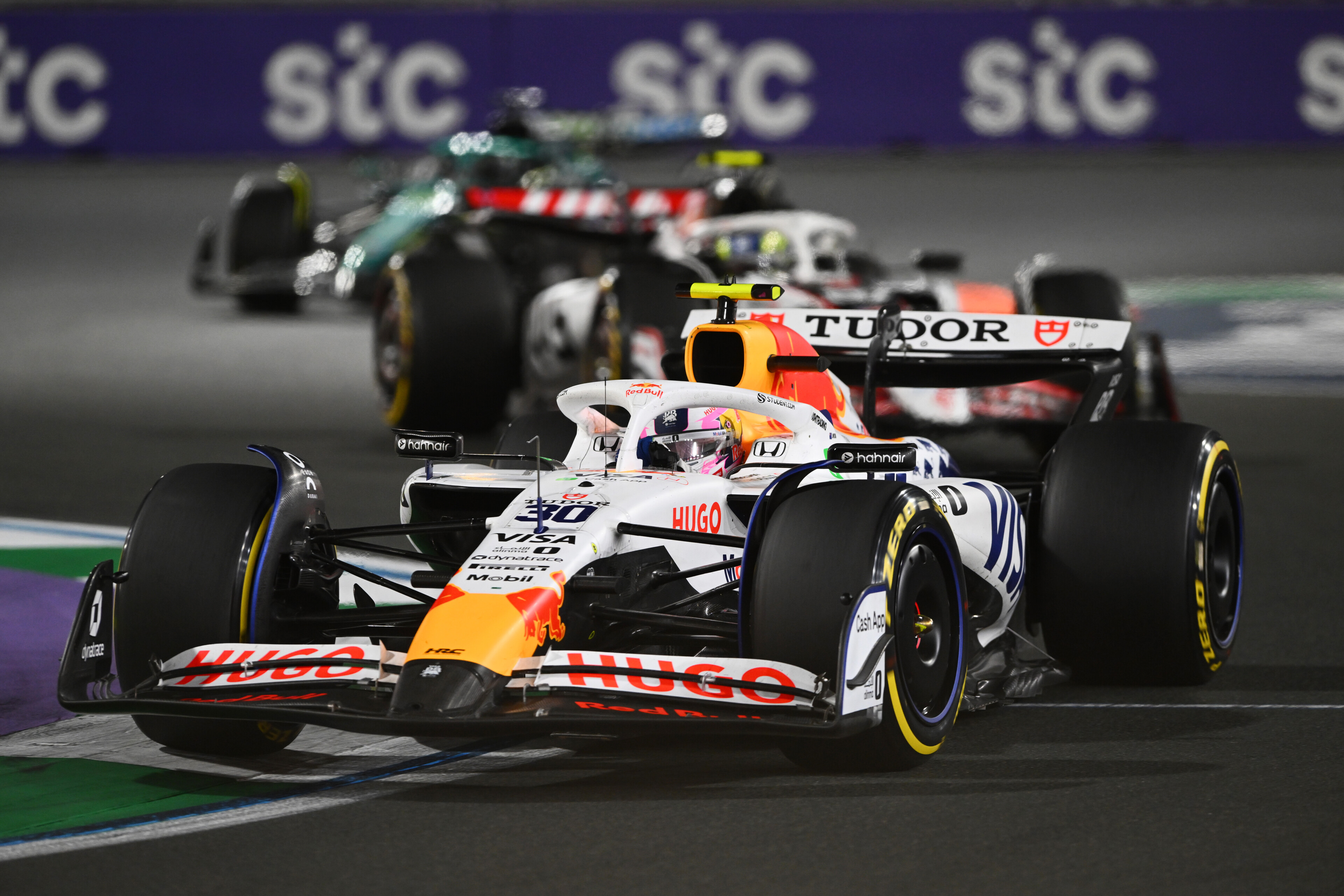 Liam Lawson incurred a penalty and finished 11th at the Saudi Arabian Grand Prix. Photo / Red Bull.
