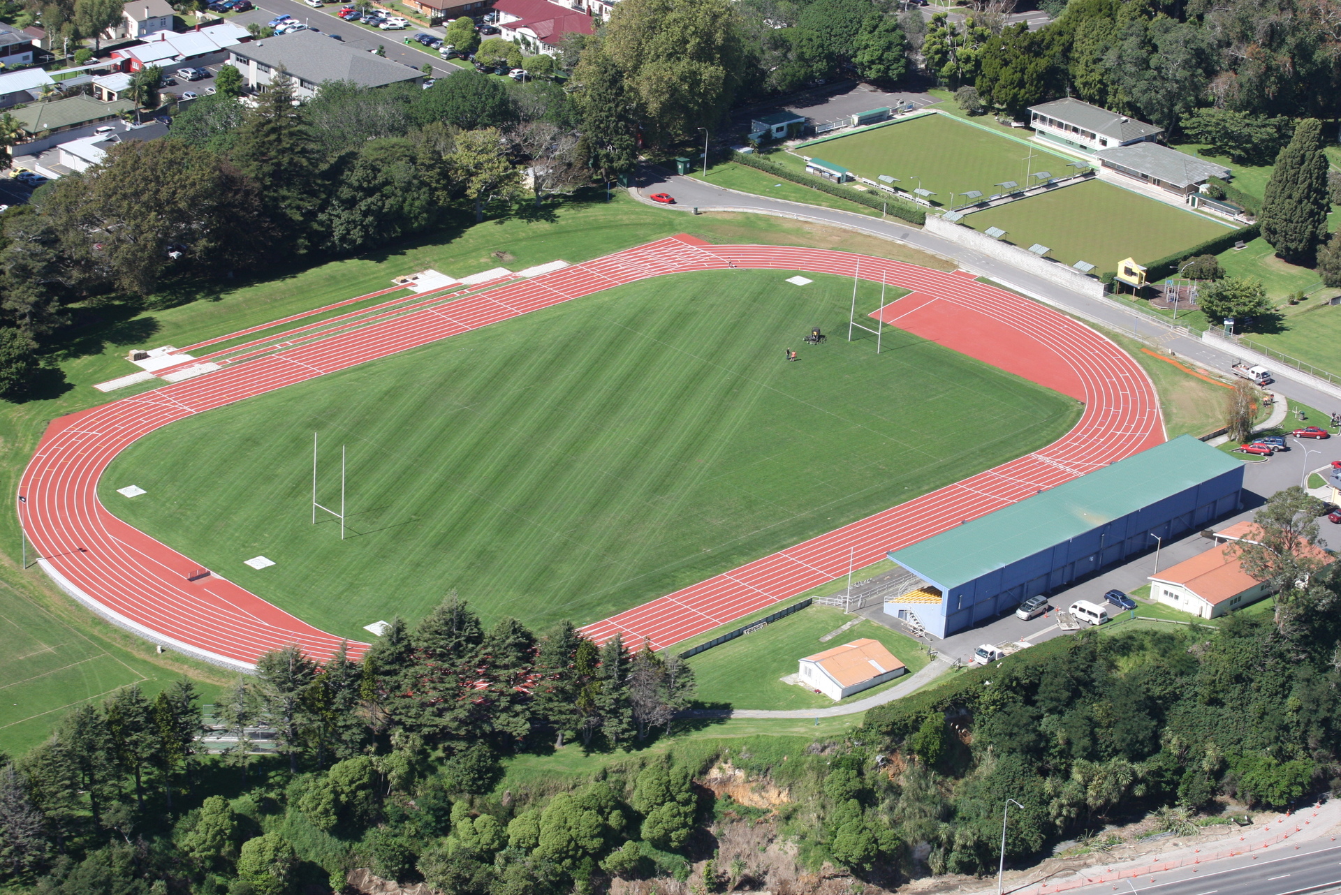 An aerial view of Tauranga Domain. Photo / NZME