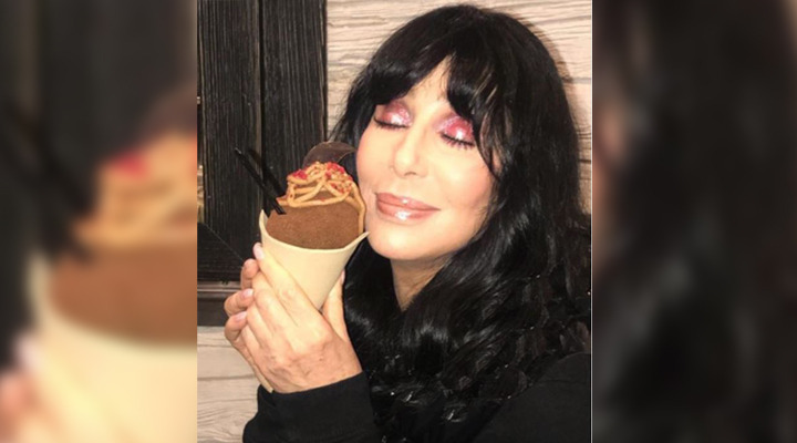 American superstar Cher tasted the gelato at Giapo while in Auckland. Photo / @cher