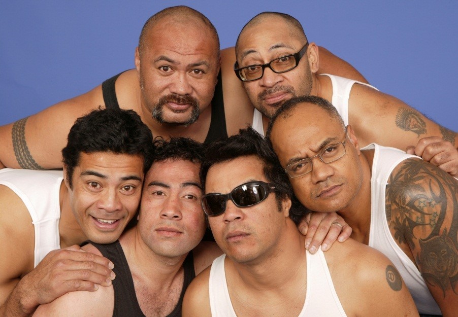 The Naked Samoans in 2006, with Mario Gaoa top right.