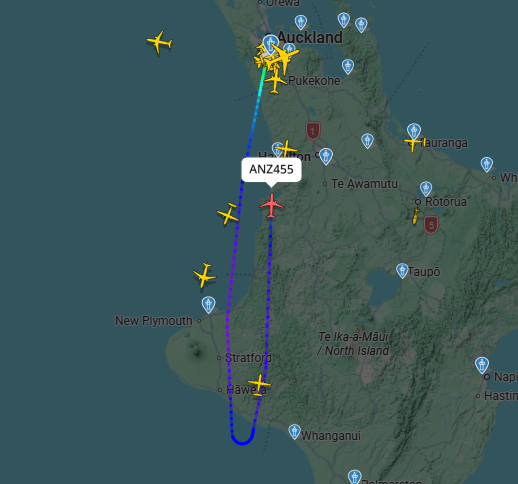 Two flights have made U-turns and have been rerouted seemingly to avoid landing at Wellington Airport.