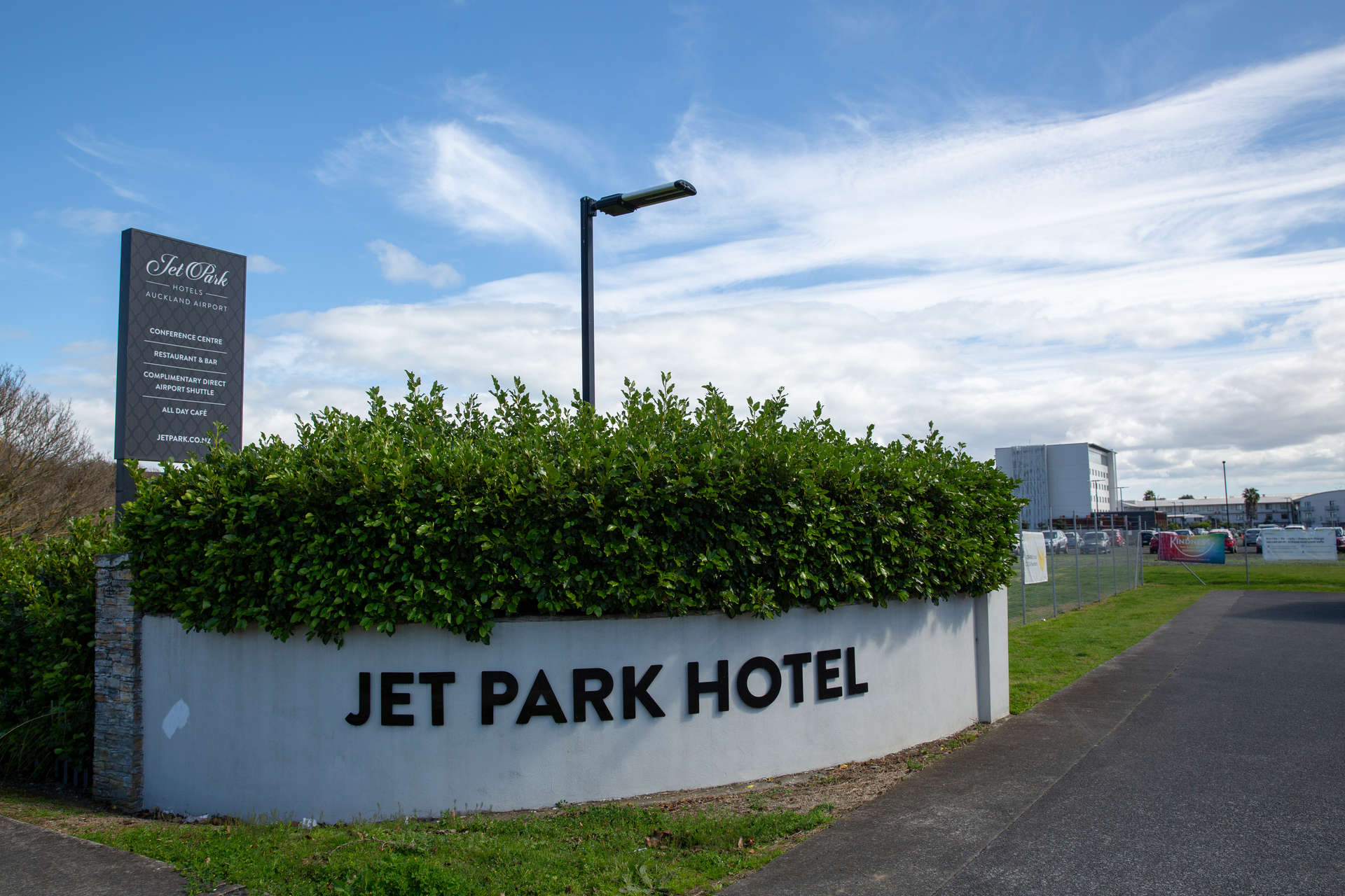 Jet Park Hotel quarantine facility. Photo / Sylvie Whinray