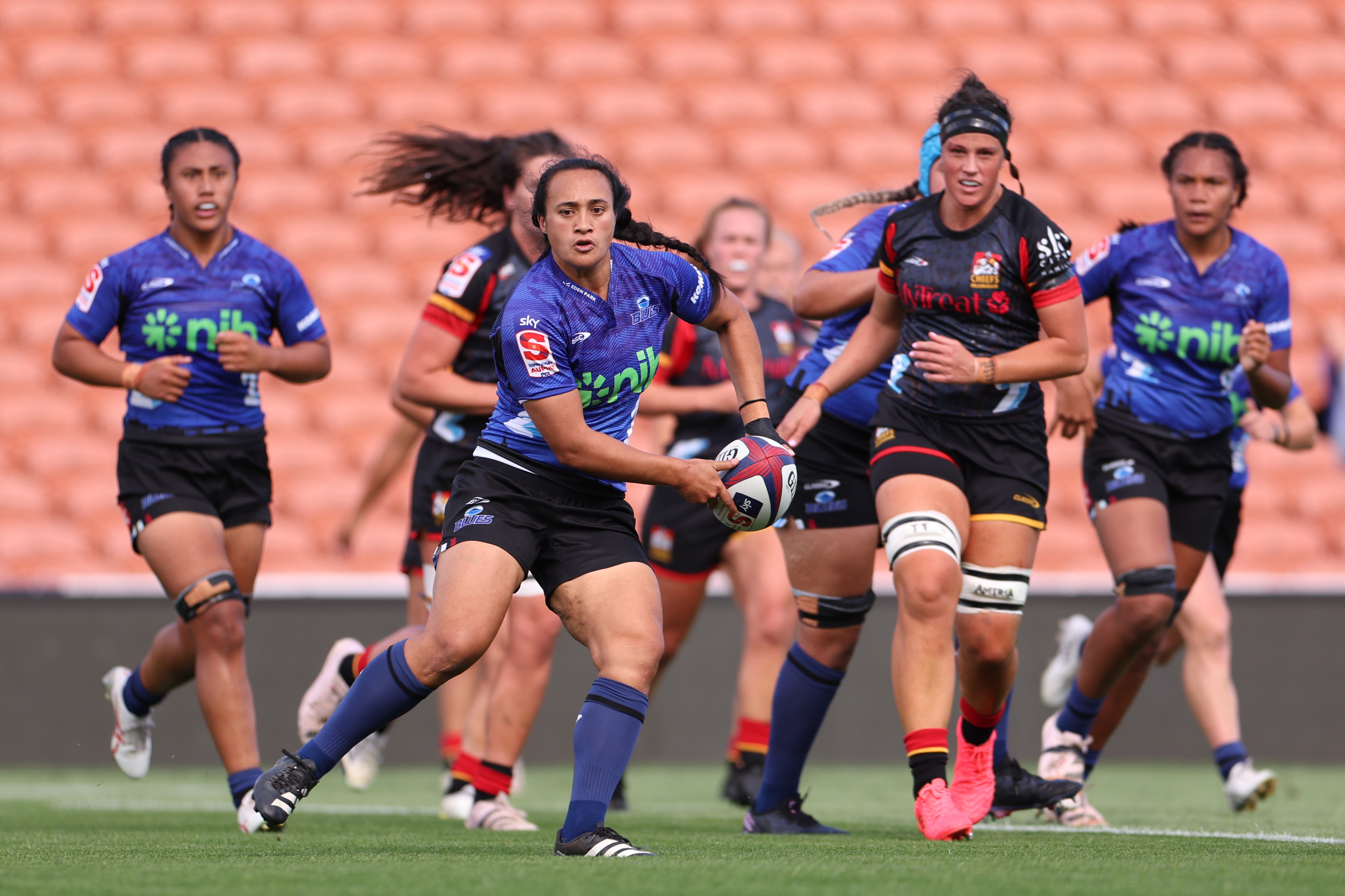 Ruahei Demant in action against Chiefs Manawa. Photo / Getty Images