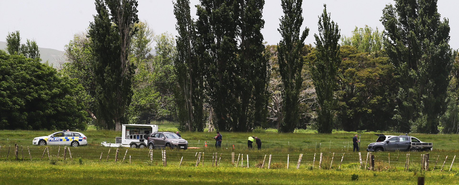 The scene of the shooting on Tangowahine Valley Rd. Photo / Tania Whyte