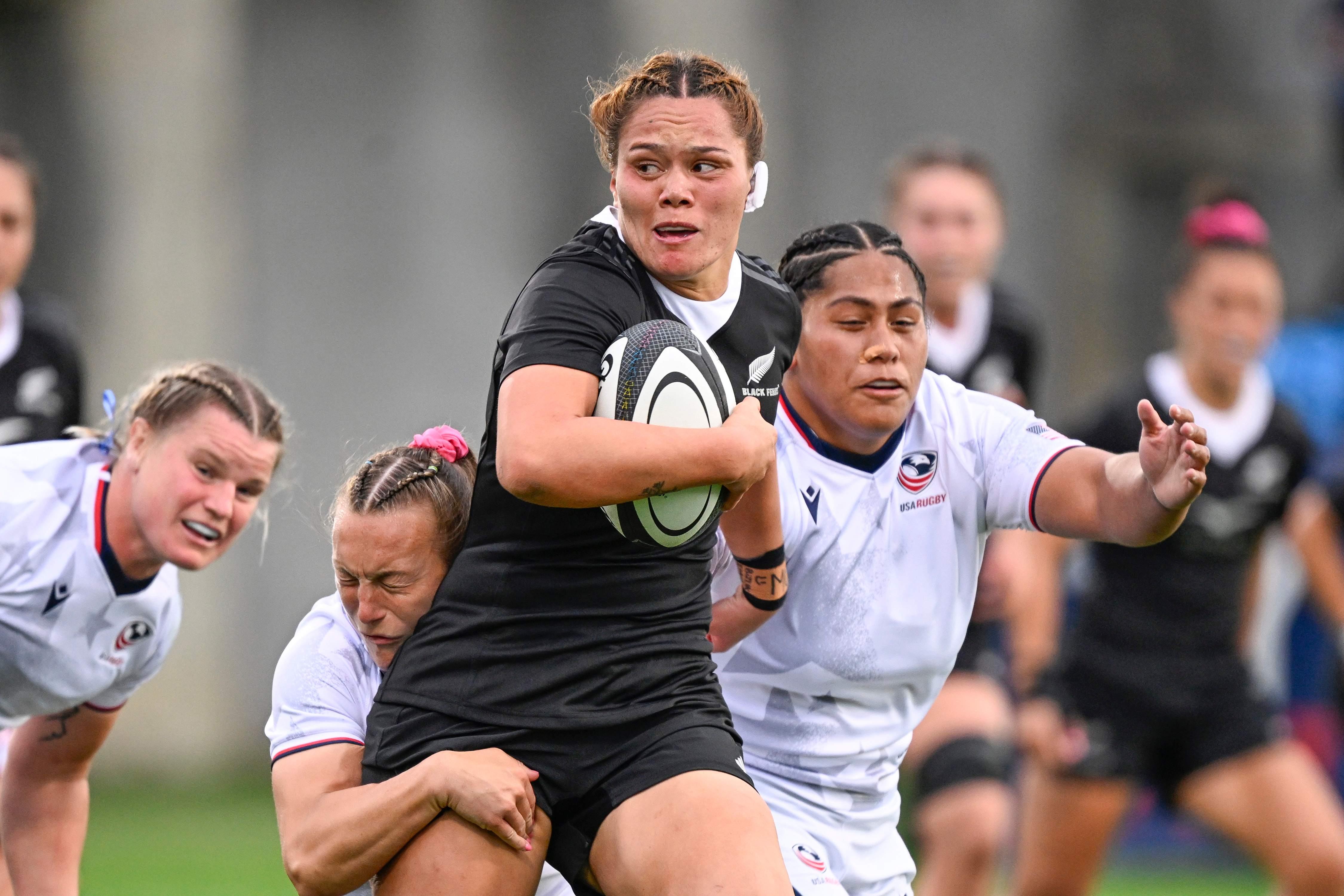 Kaipo Olsen-Baker will miss the Black Ferns' July series due to a foot injury. Photo / Photosport