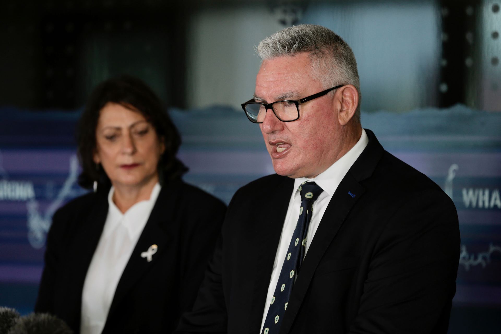 Corrections Minister Kelvin Davis speaks at Counties Manukau Police Station during a press conference to announce new law and order Budget allocations. Photo / Alex Burton
