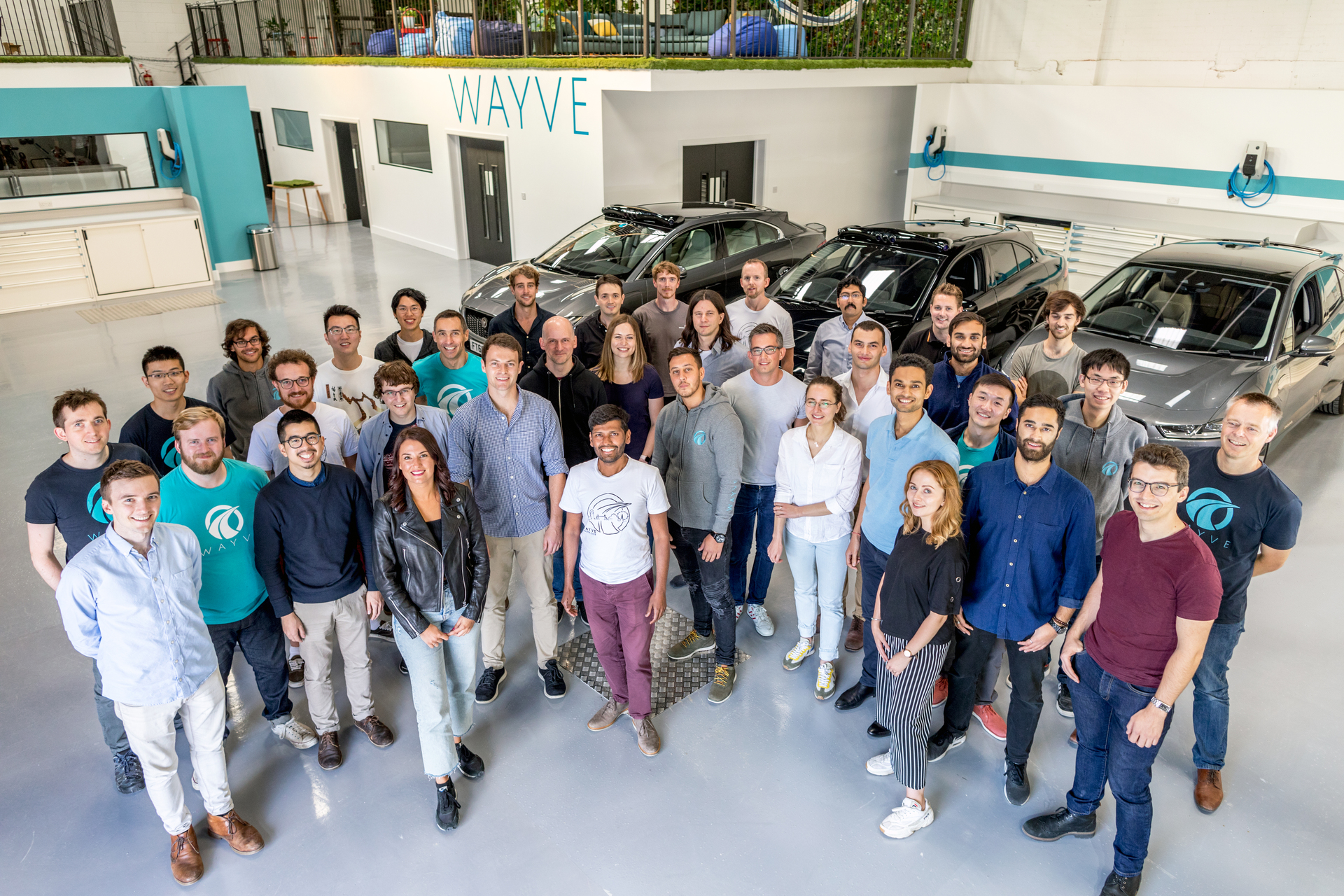 Wayve staff. New Zealanders hold a number of key roles at the London-based startup. Photo / Supplied