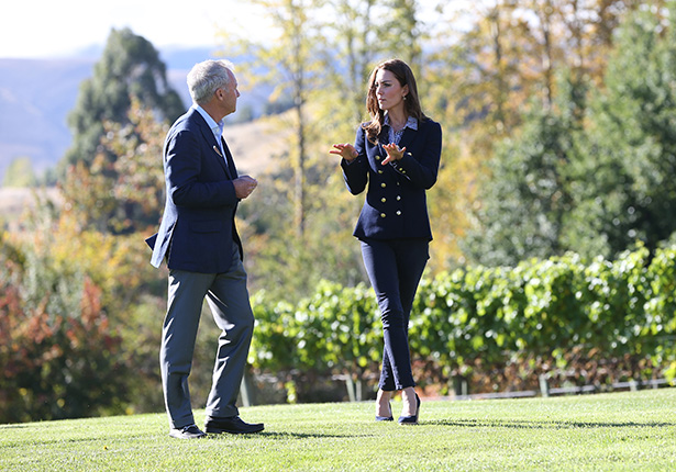The Duchess of Cambridge visits Amisfield Winery in Queenstown during the royal tour of New Zealand in 2014. Picture / Fiona Goodall