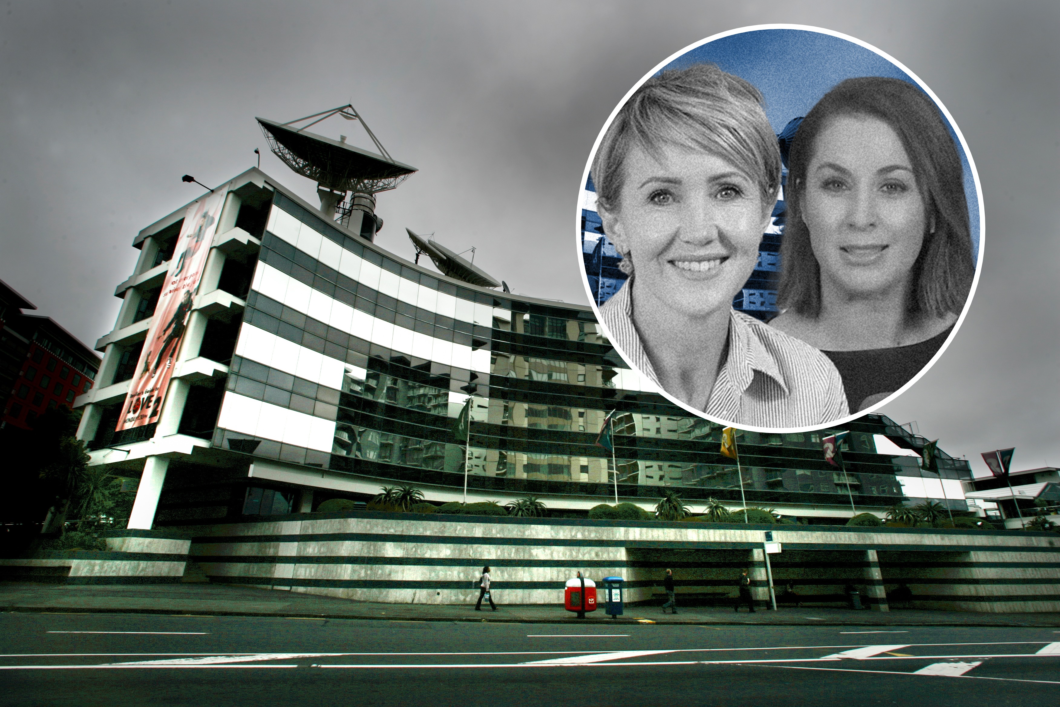 TVNZ newsreader Melissa Stokes, right, and RNZ Morning Report host Ingrid Hipkiss, left, will soon be under the same roof, along with other TVNZ and RNZ Auckland staff. Photo composite / Ollie Rusden, Chris Skelton