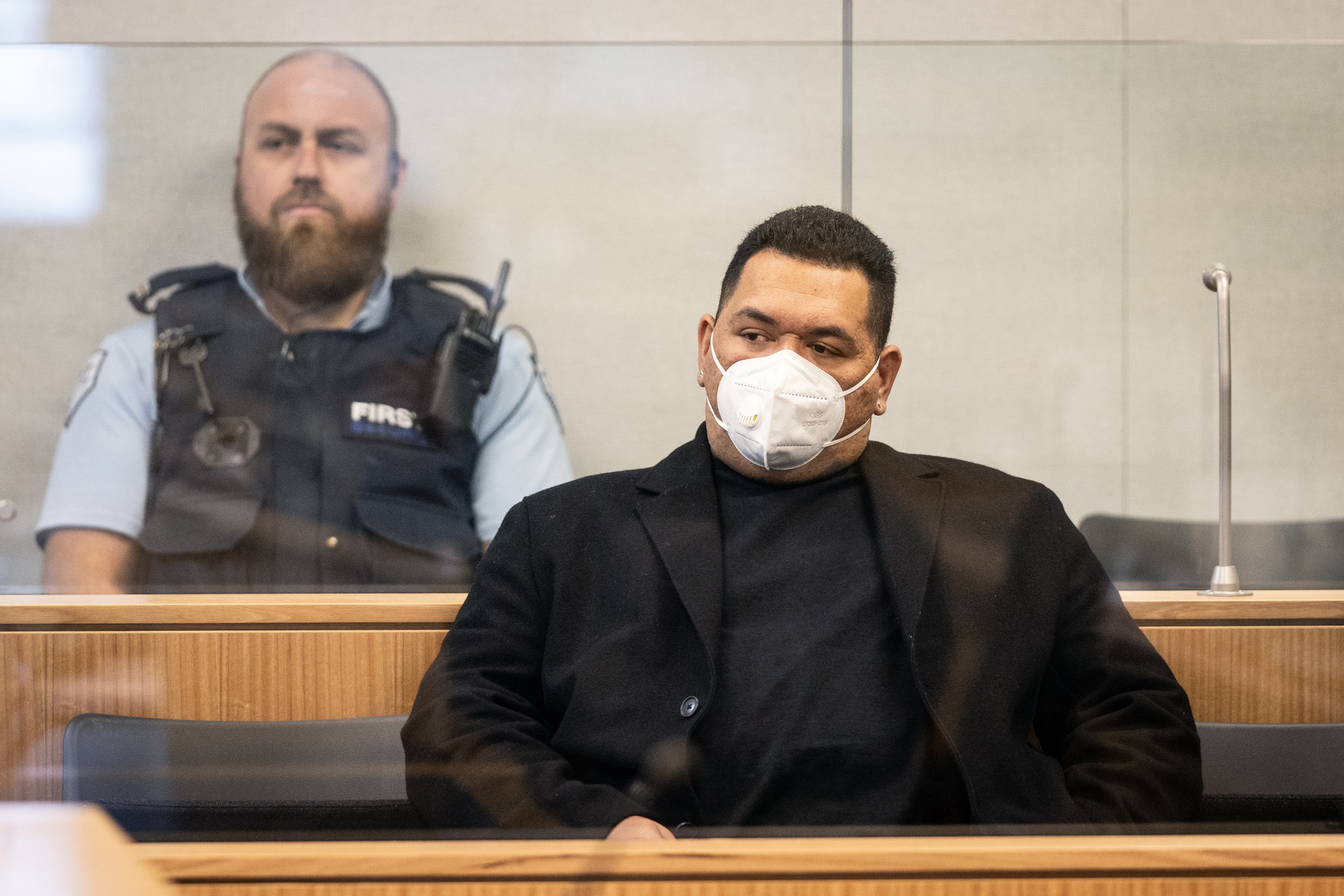 Former airport employee Tungane Manuel appears in the High Court at Auckland for the start of the Operation Selena methamphetamine importation trial. Photo / Jason Oxenham