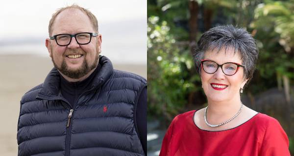 Waimakariri Mayor Dan Gordon and Hurunui Mayor Marie Black. Photos / Supplied
