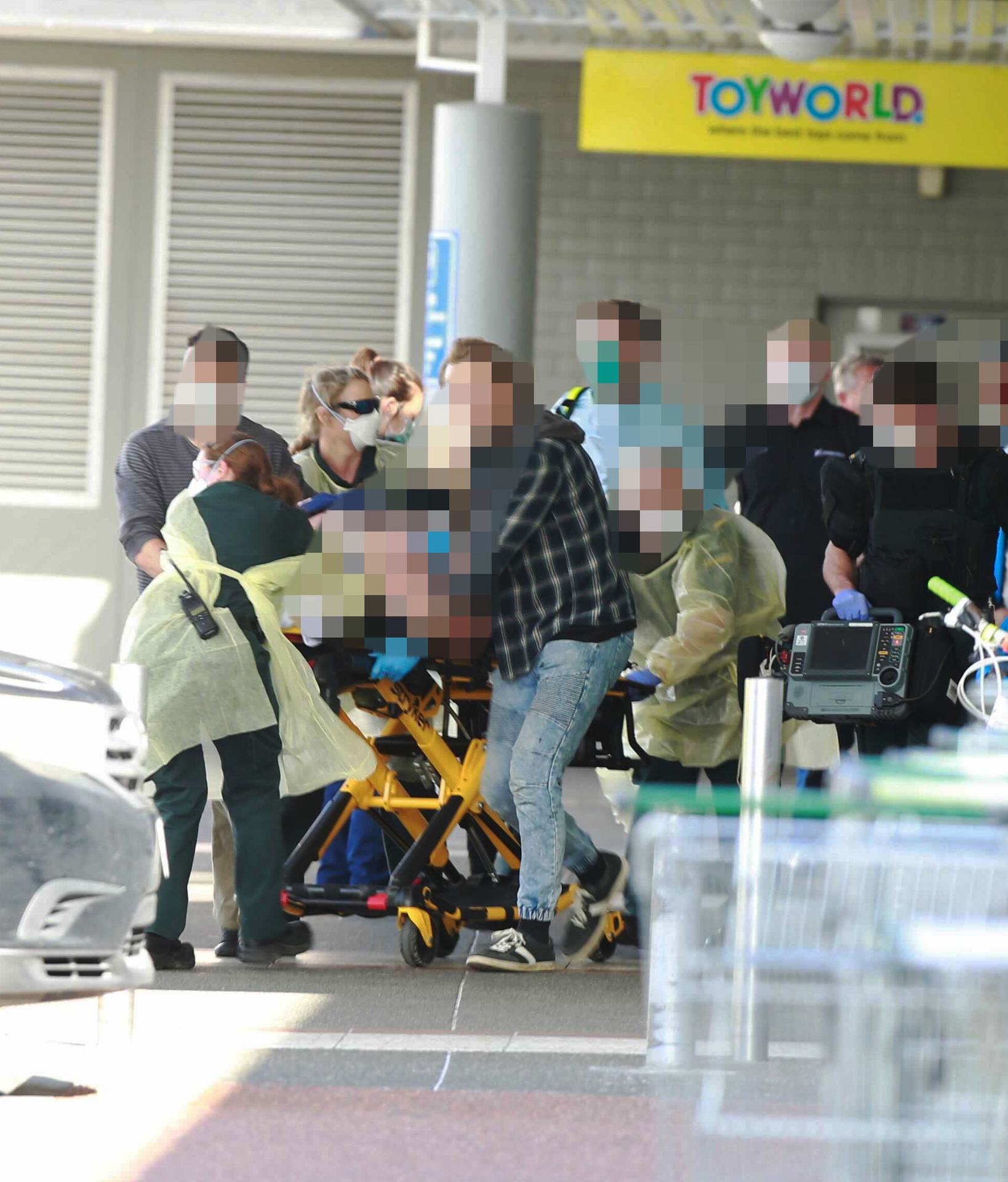 Scenes at Lynn Mall in early September following a stabbing rampage by an Islamic State follower. Photo / Alex Burton