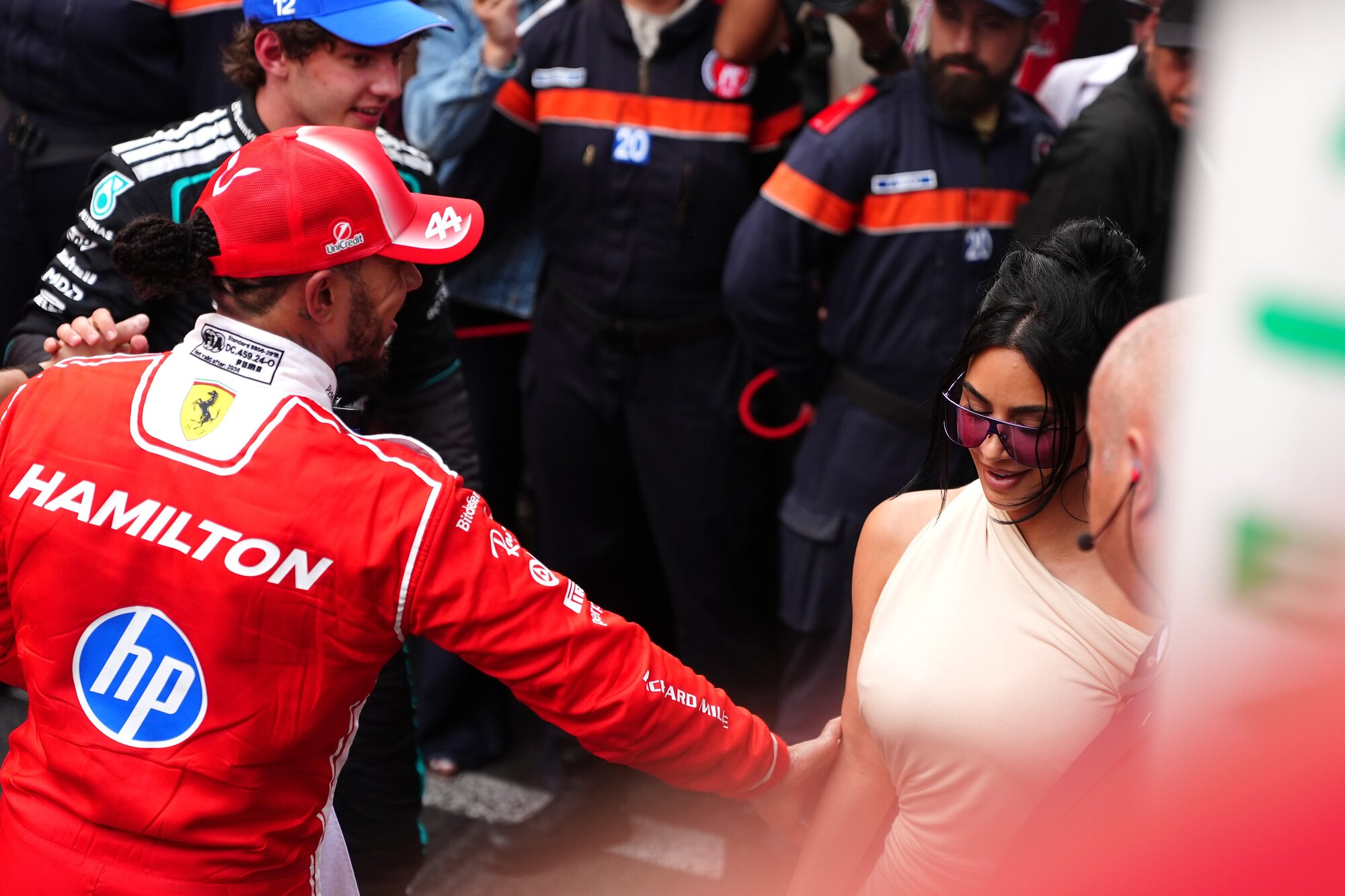 British Formula One driver Lewis Hamilton credits Kim Kardashian for making him a 