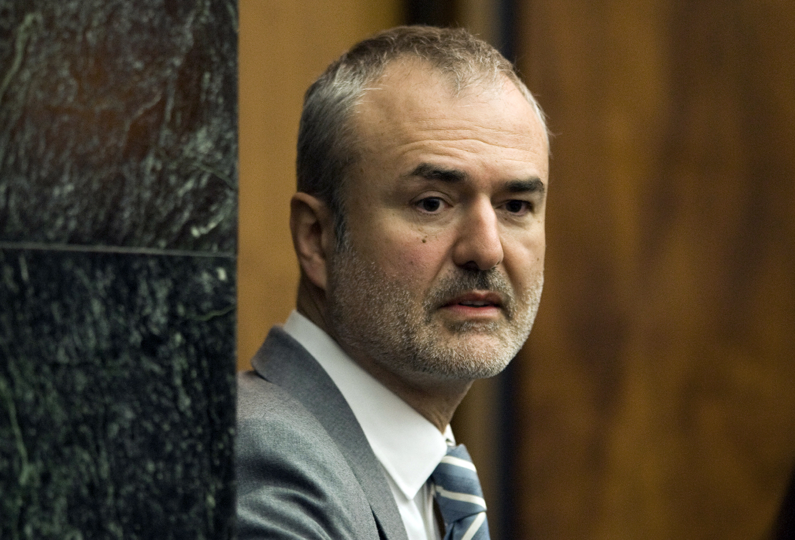 Gawker Media founder Nick Denton arrives in a courtroom in St. Petersburg, Floride. Photo / AP