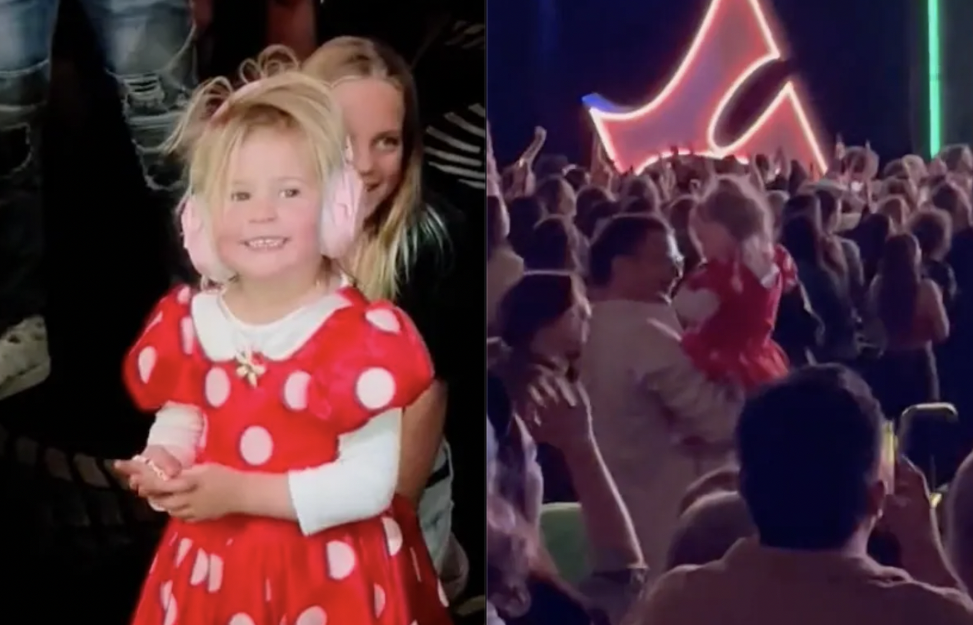 Daisy Bloom made her first public appearance at Katy Perry's last Las Vegas show in November 2023. Photo / X, @itsmeIsaacB