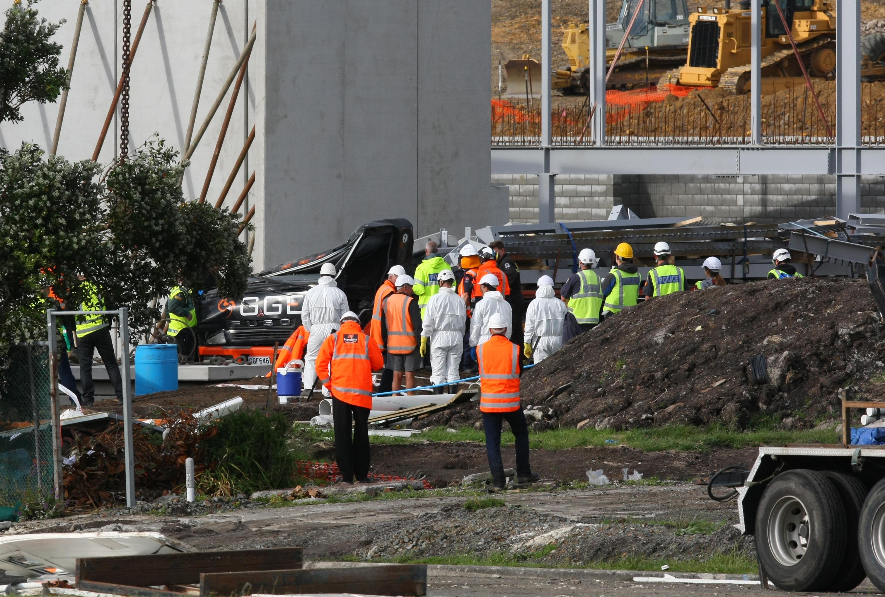 A tornado that ripped through Hobsonville in 2012 killed Keith Langford, Brendon Johnson and Tom Stowers when they were crushed beneath concrete slabs at a construction site. Photo / File