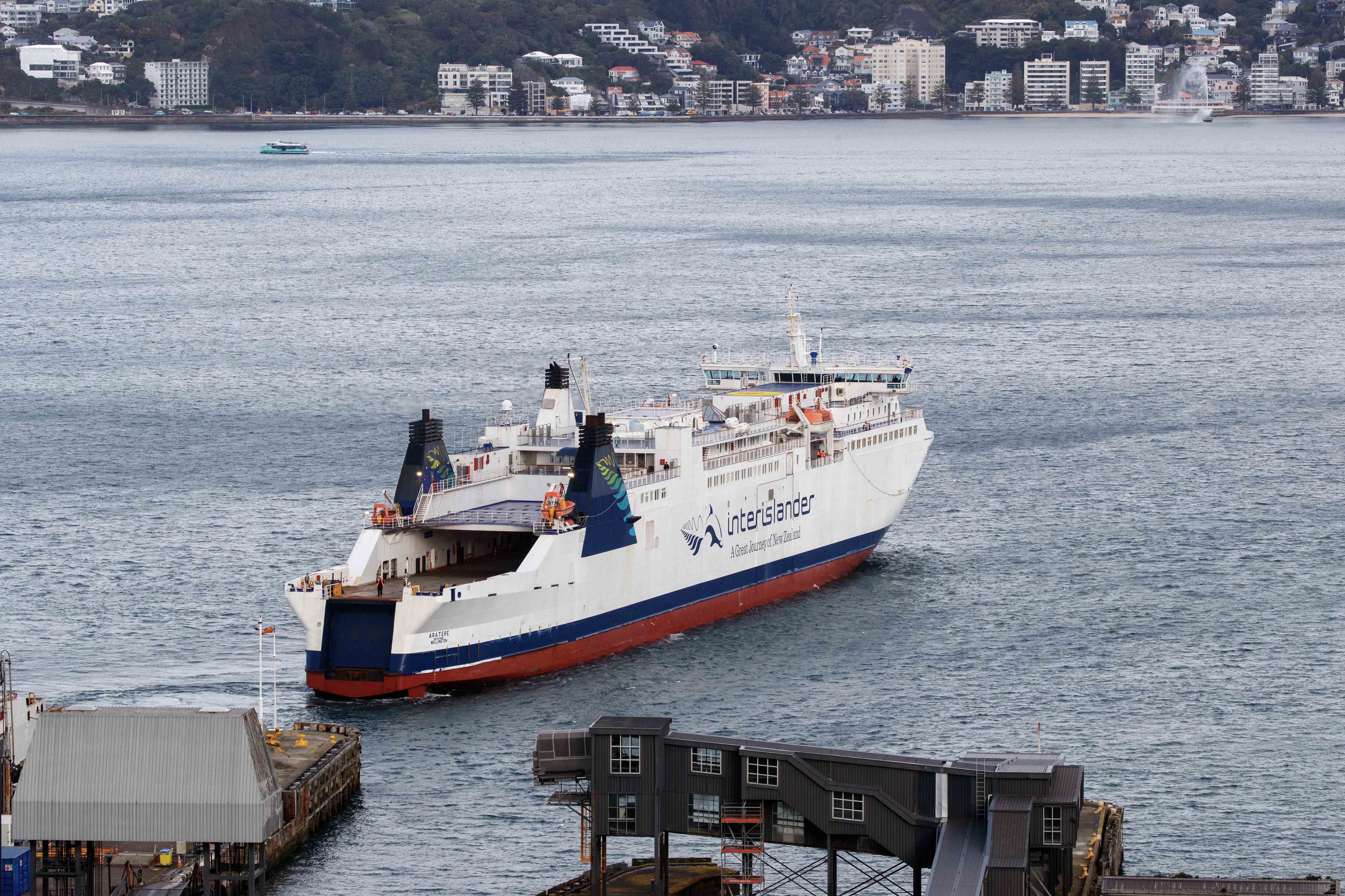 The Aratere is Interislander's only rail-enabled ferry. Photo / Mark Mitchell   