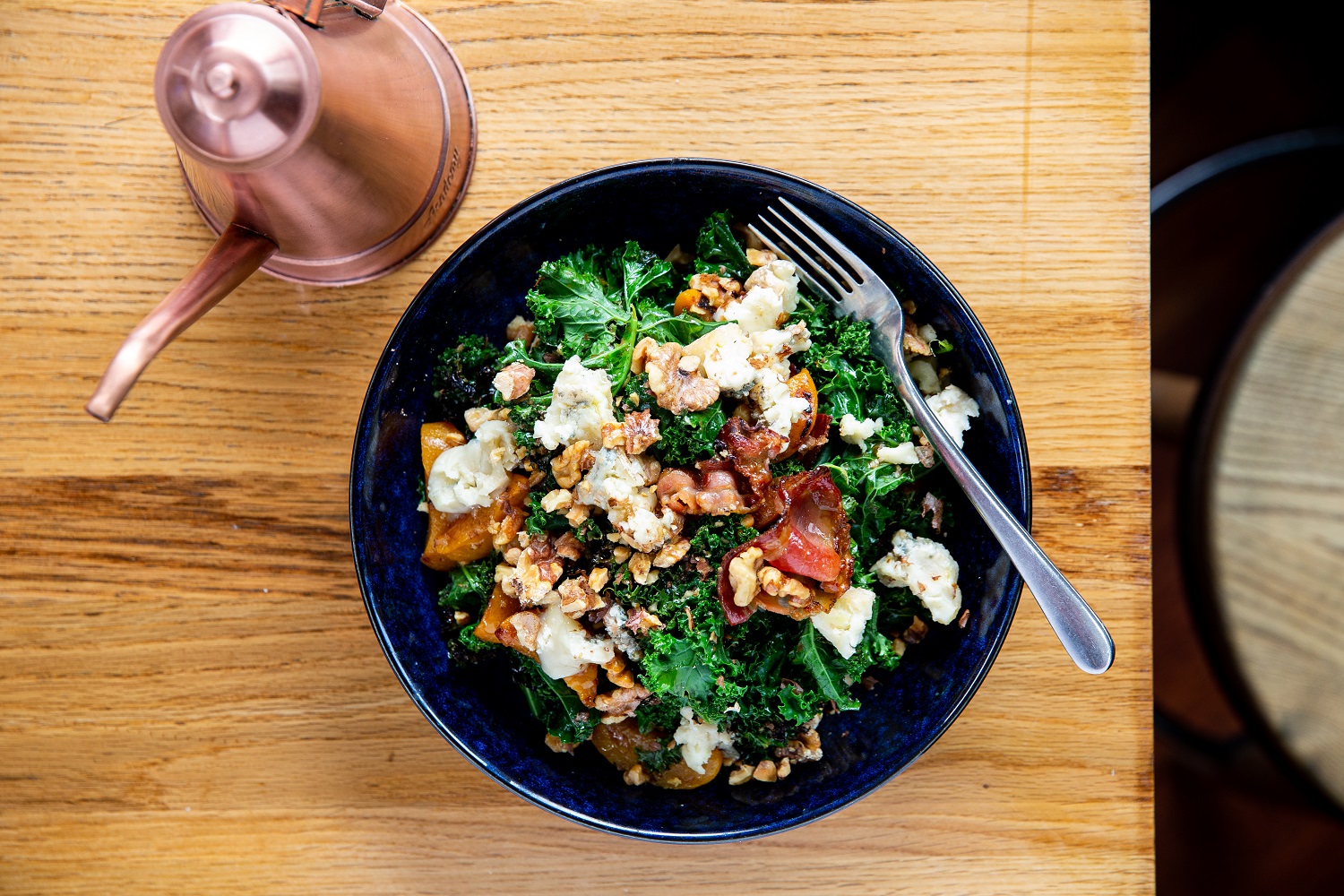 The kale salad currently on the menu at Elmos. Photo / Babiche Martens