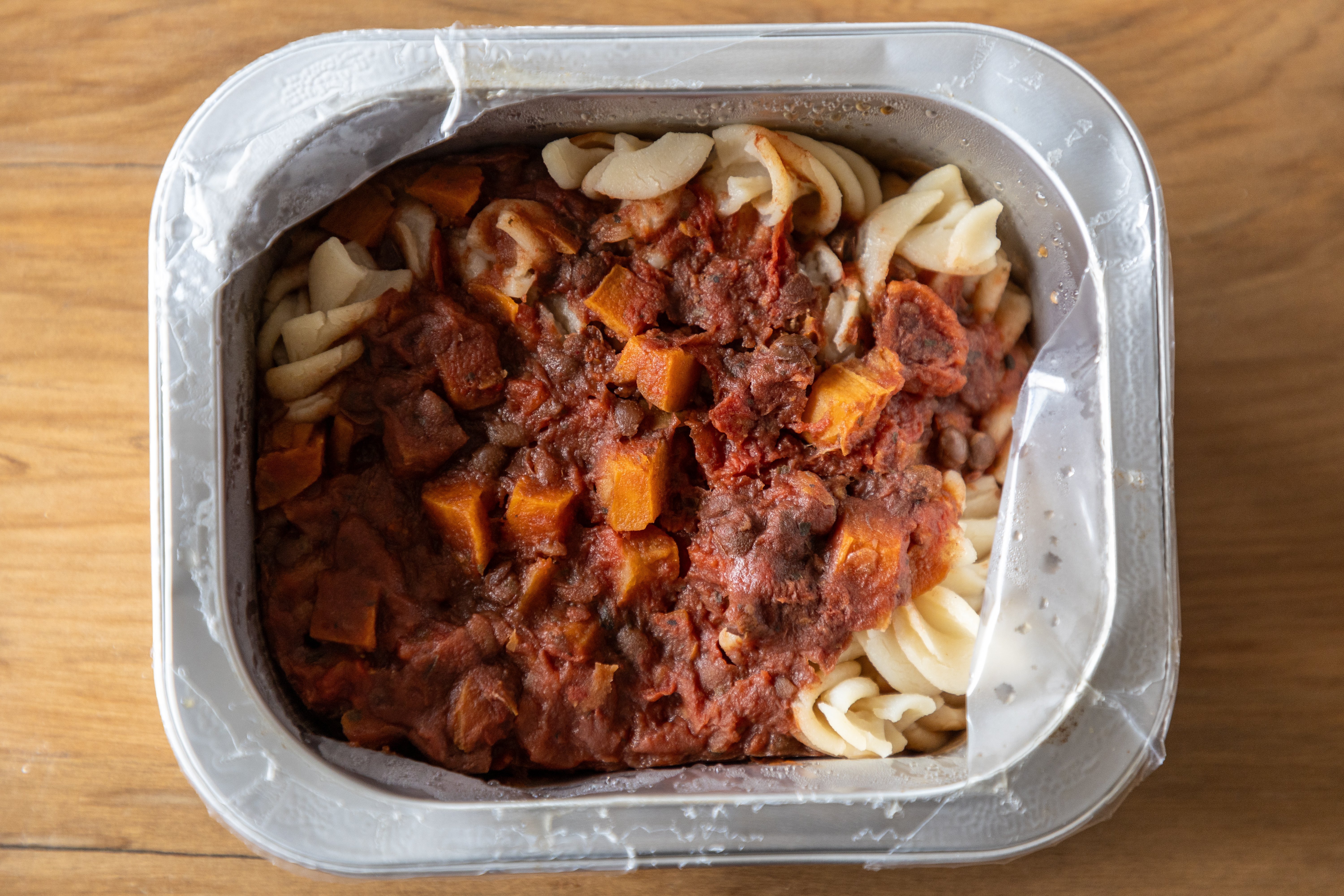 A vegetarian option from the School Lunch Collective's delivery to Ōtāhuhu College. Photo / Michael Craig