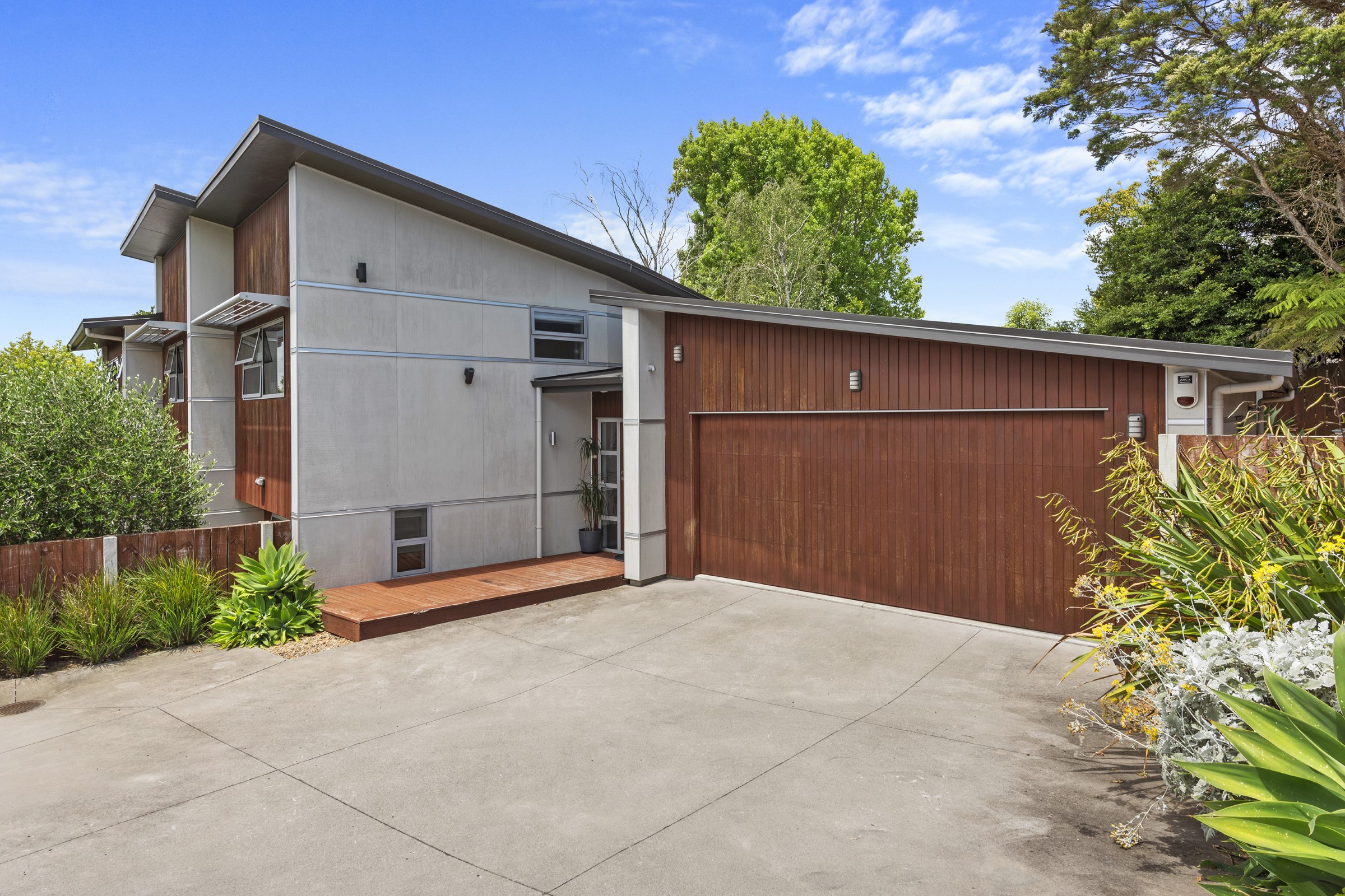 The 9a Elizabeth Street property is up for sale as a special two for one deal - buy a house get a free cat. Photo / Lodge Real Estate