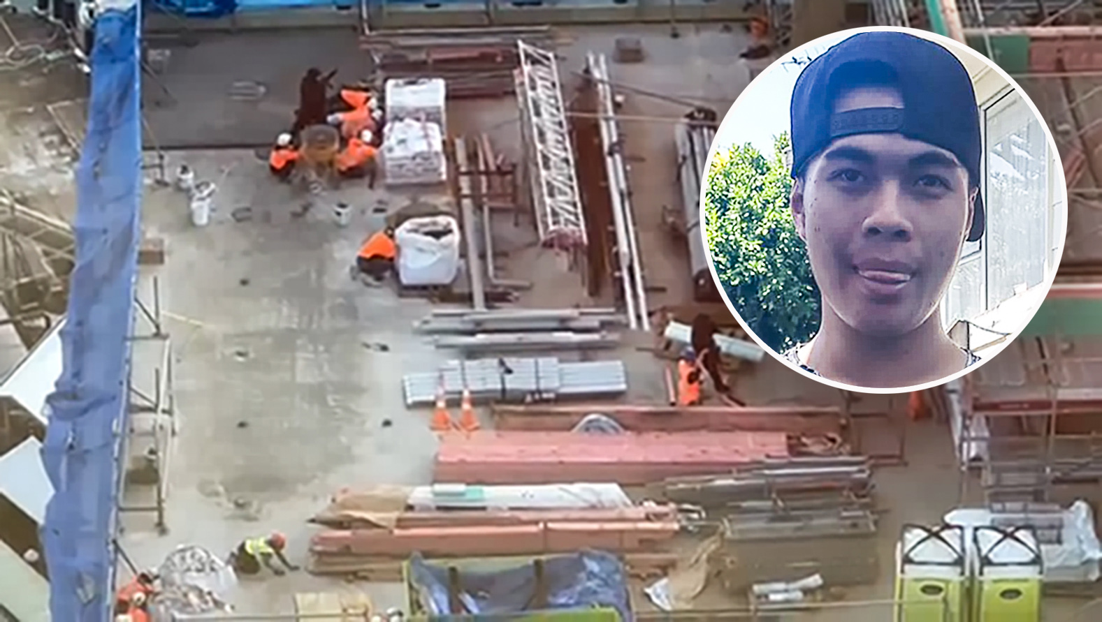 AOS and construction workers on the roof of the Deloitte building while a shooting incident with Matu Reid unfolded. 
