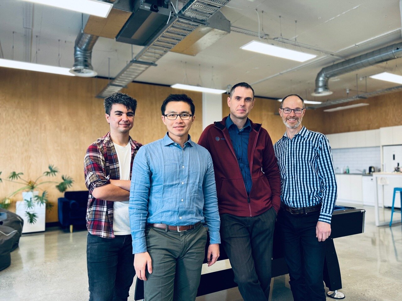 Wellumio co-founders (from left) Dion Thomas, Dr Shieak Tzeng, Dr Sergei Obruchkov and Dr Paul Teal.
