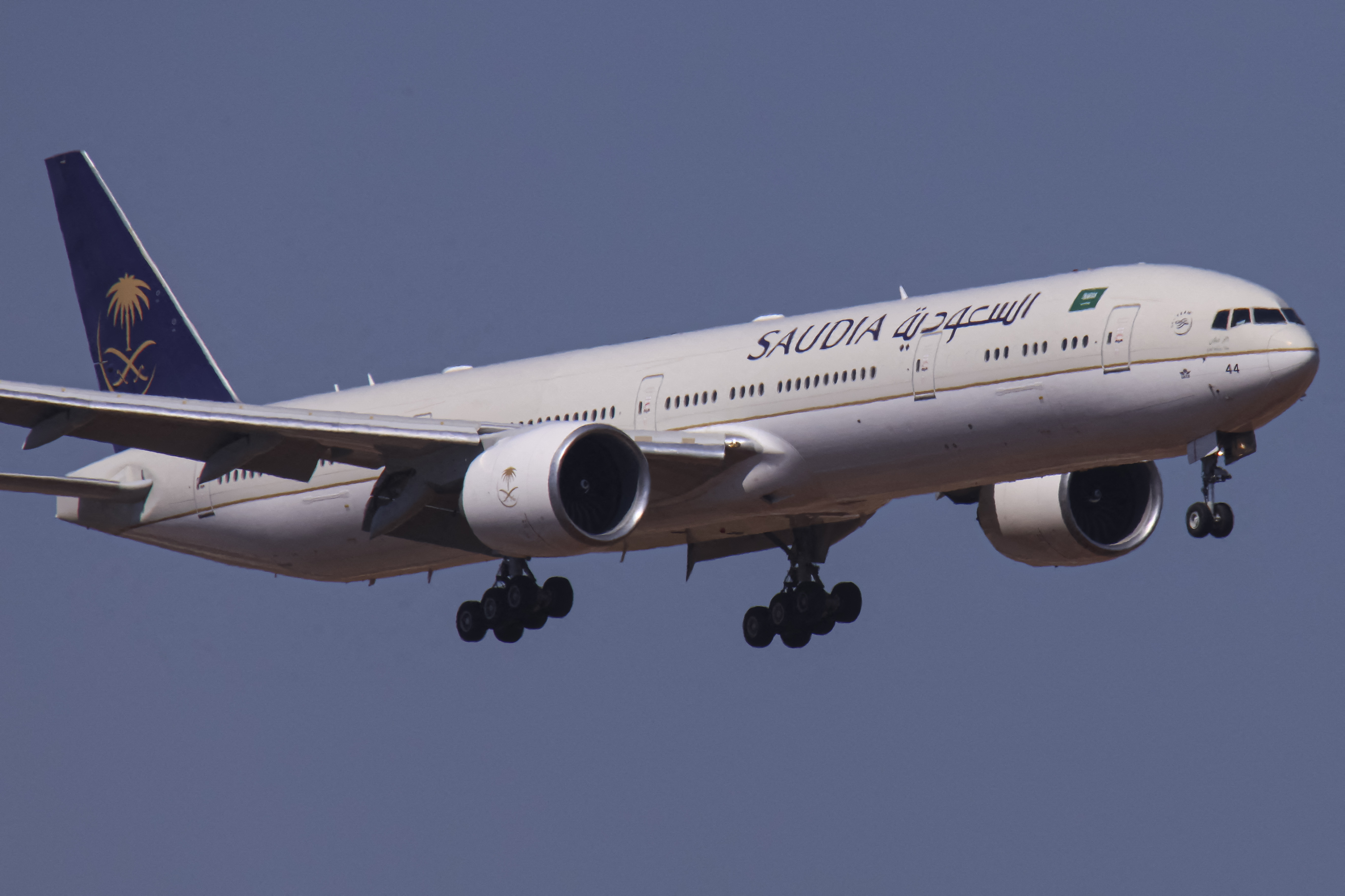 Saudia is the flag carrier of Saudi Arabia, based in Jeddah, and the world's most punctual airline. 
Photo / Nicolas Economou, NurPhoto