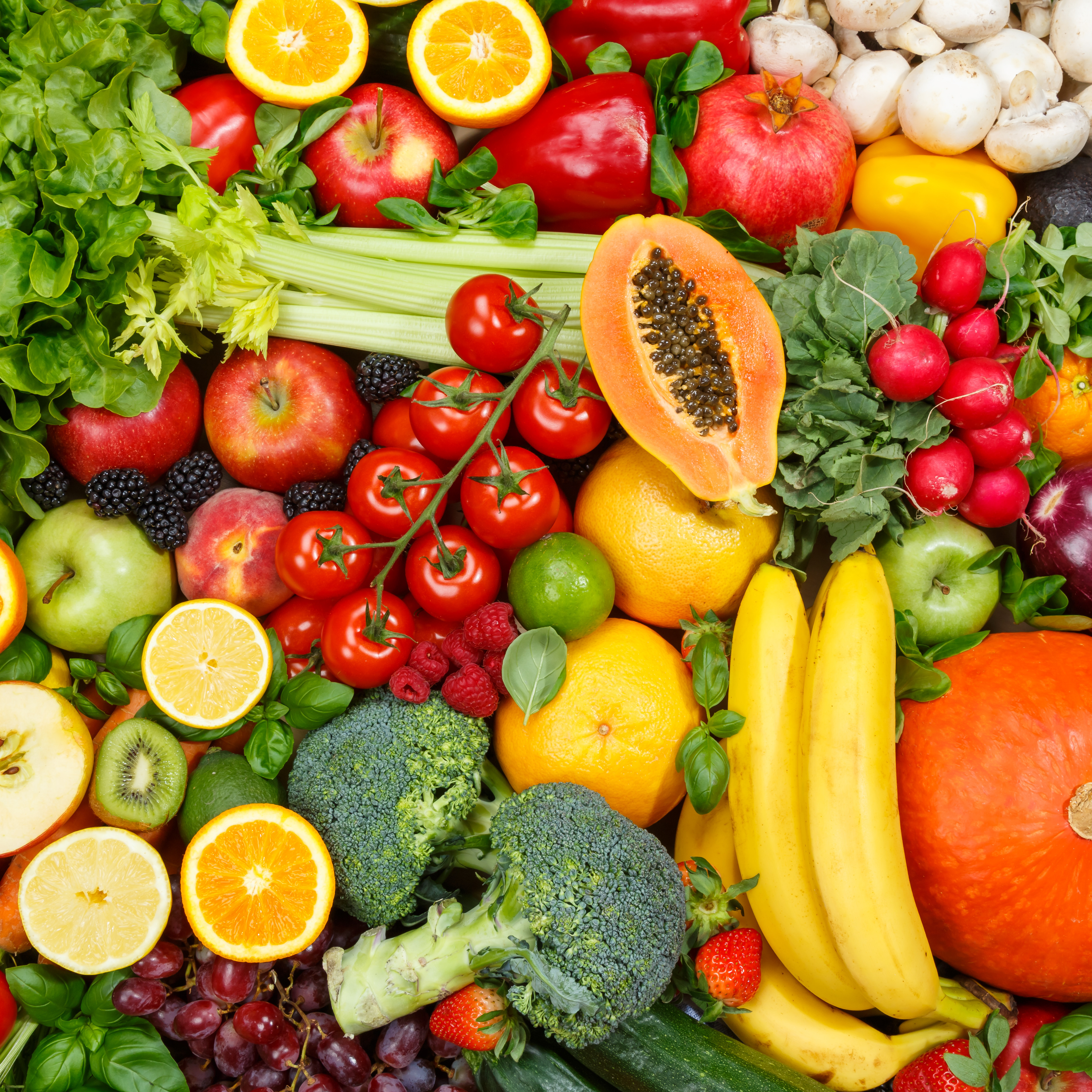 A balanced diet involves eating