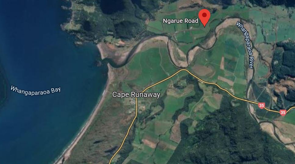 A man died last night following a water incident at Cape Runaway, Ōpōtiki. Photo / Google