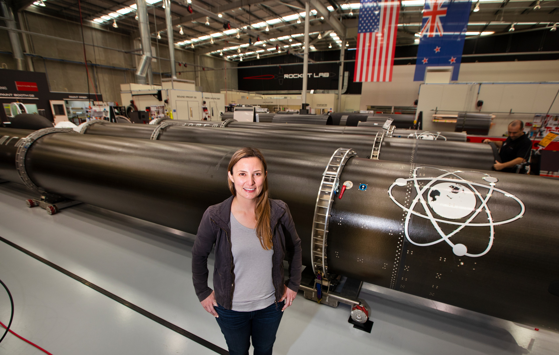 Careers 2021: Rocket Lab Moon Programme Director Amanda Stiles, pictured at the company's assembly plant and Mission Control in Mt Wellington, Auckland. Photo / Brett Phibbs