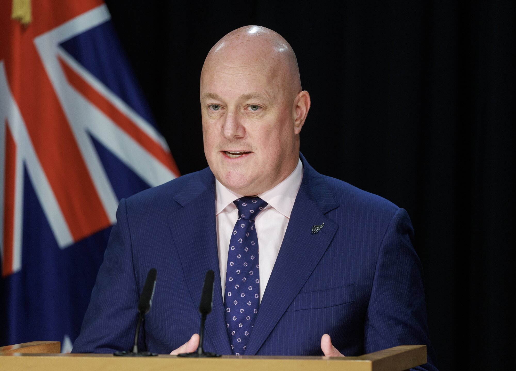 Prime Minister Christopher Luxon has highlighted the number of OCR cuts during his Government's time in power. Photo / Mark Mitchell