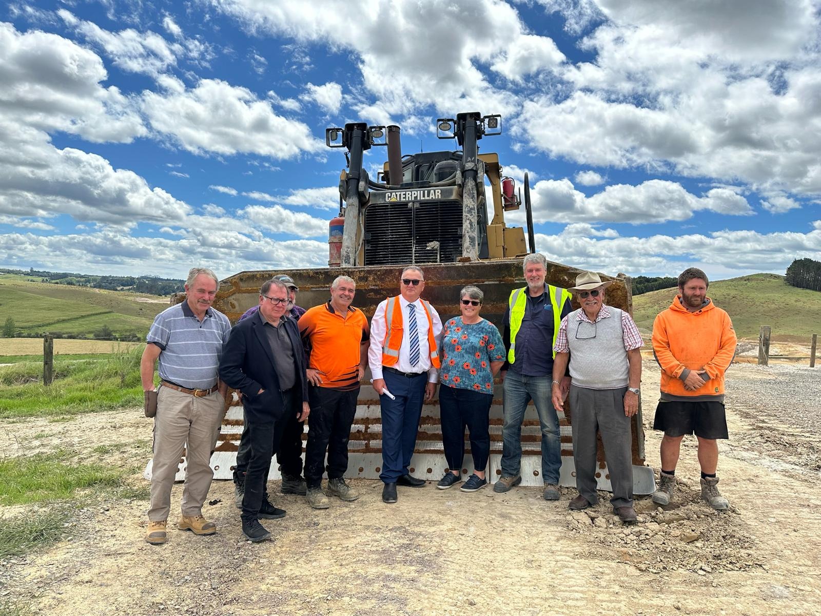 Regional Development Minister Shane Jones visited the Otawere reservoir near Kerikeri earlier in March to check on progress. It’s one of three water storage projects in Northland.