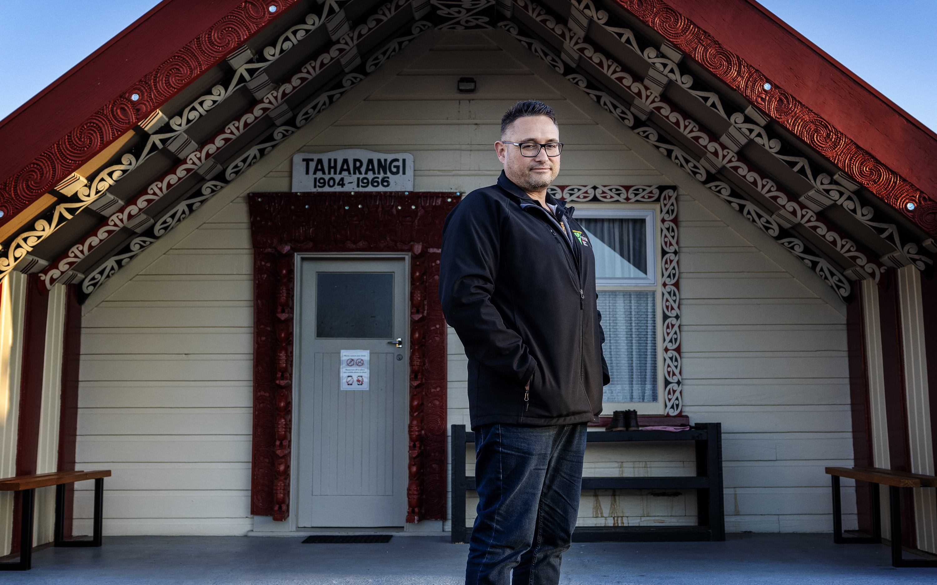 Kevin Hollingsworth at the Taharangi Marae, which was one of the first in Rotorua to open its doors to the meth education wananga he started. Photo / Mike Scott