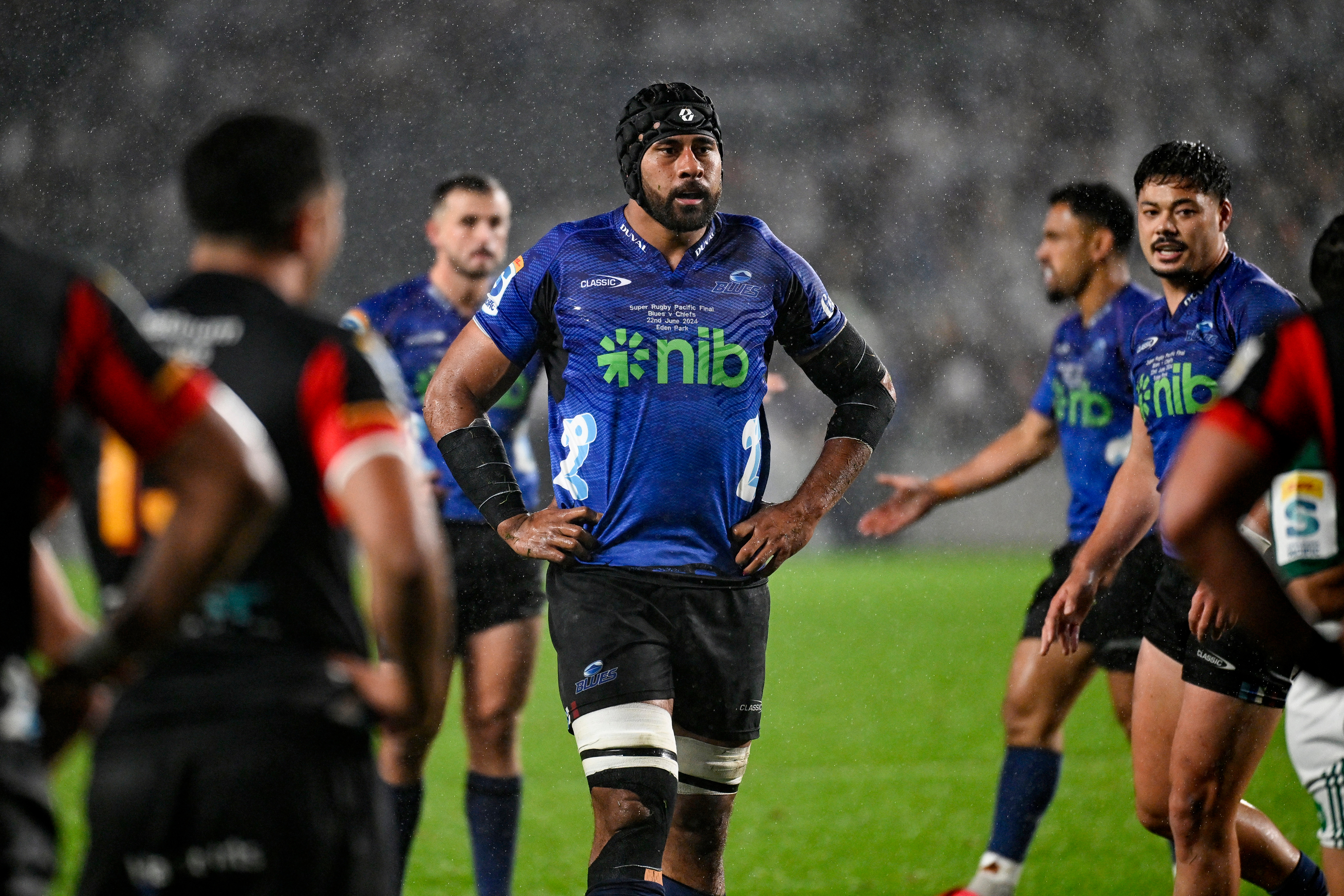 Blues captain Patrick Tuipulotu led his team in relentless fashion in last year's final. Photo / Photosport