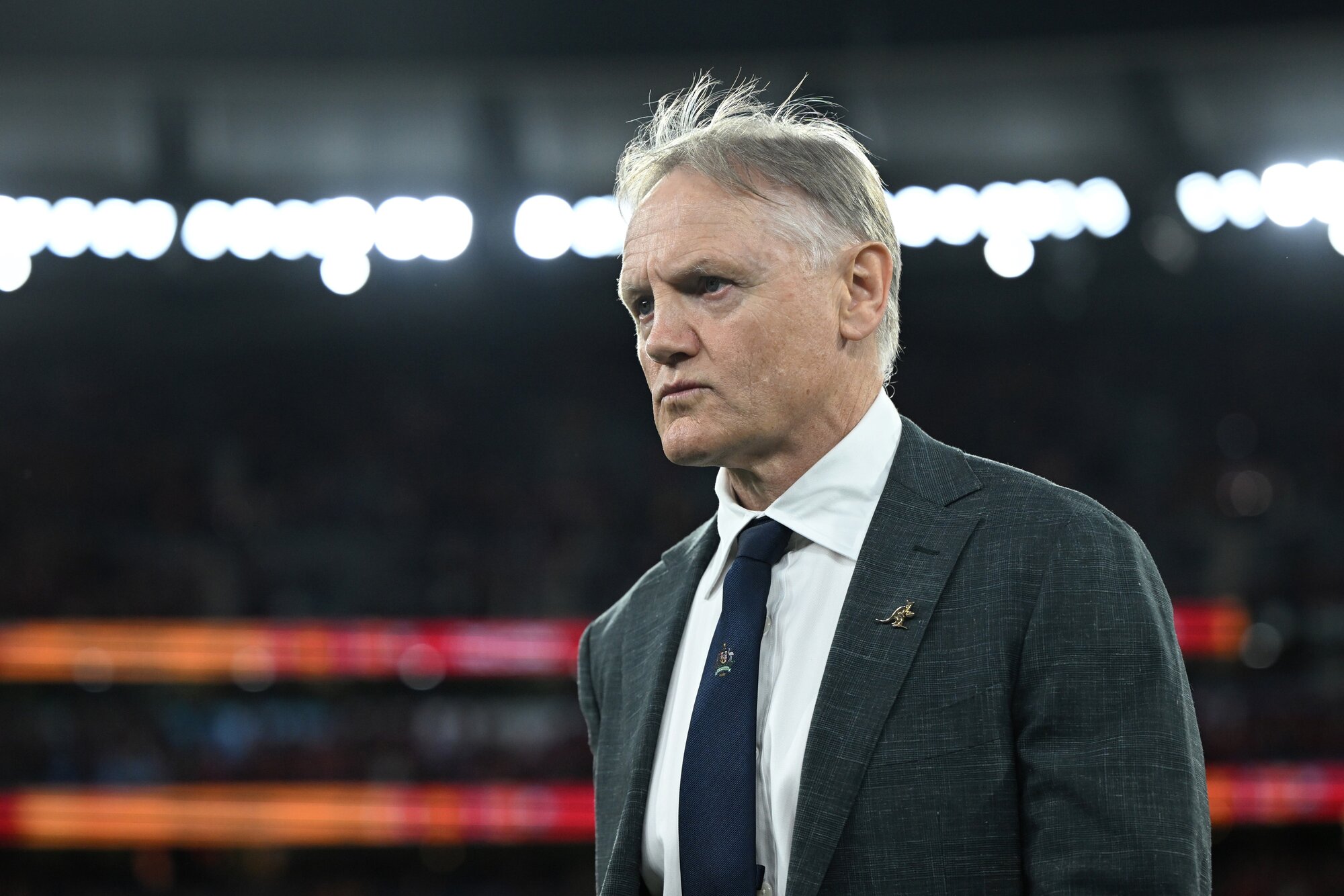 Wallabies coach Joe Schmidt expressed frustration about the decision that allowed the Lions to score a last-minute try. Photo / Photosport