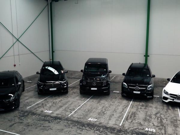 The vehicles seized in Operation Rider. The proceeds of crime included a rare limited edition Mercedes-Benz wagon worth more than $250,000. Photo / NZ Police