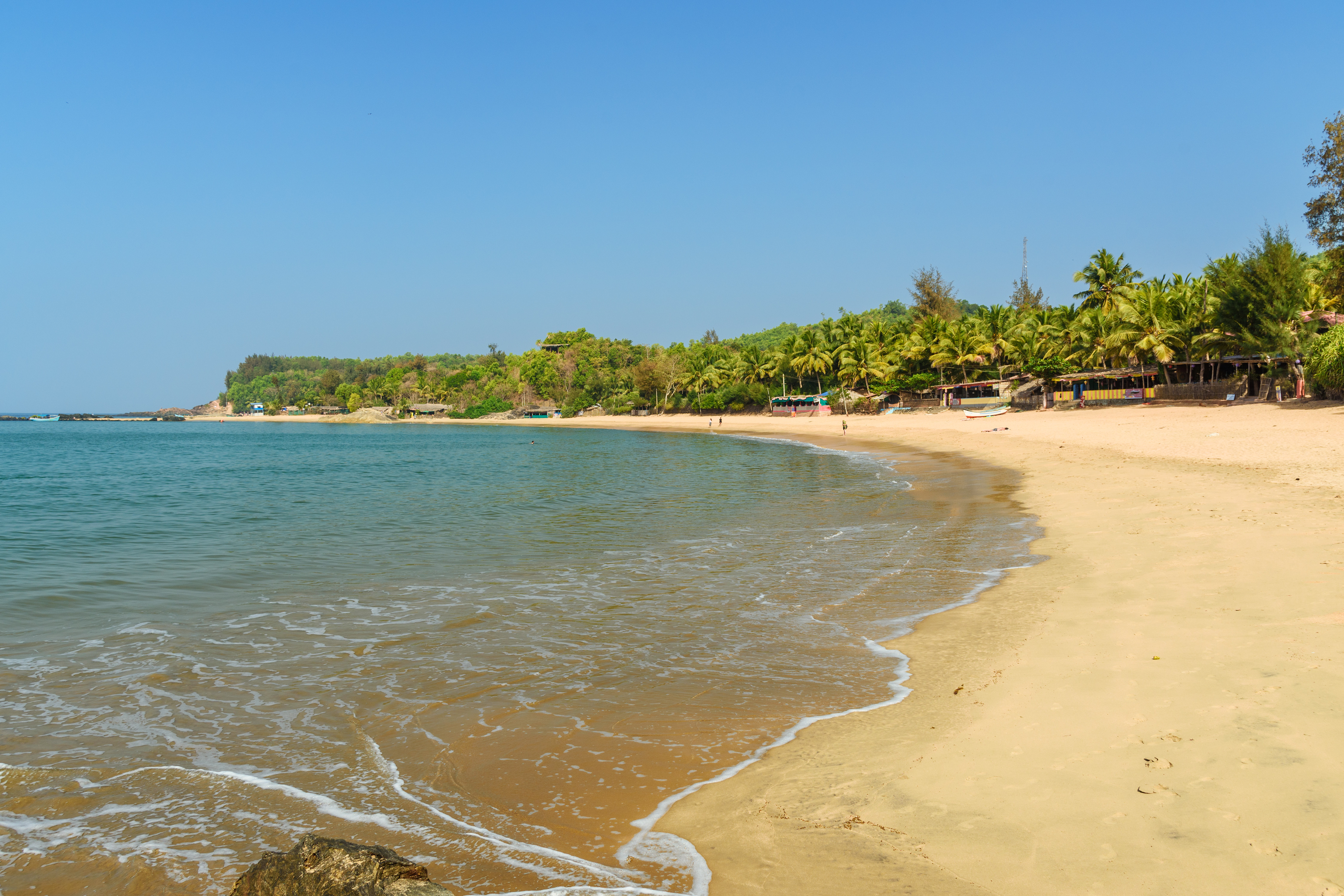 View of Om beach in Gokarna. Karnataka, India. Photo / 123rf