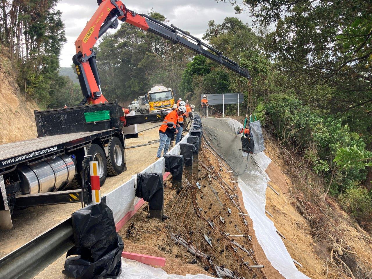  Repairs to State Highway 1 over the Brynderwyns have so far taken 12,000 hours. Photo / Supplied  