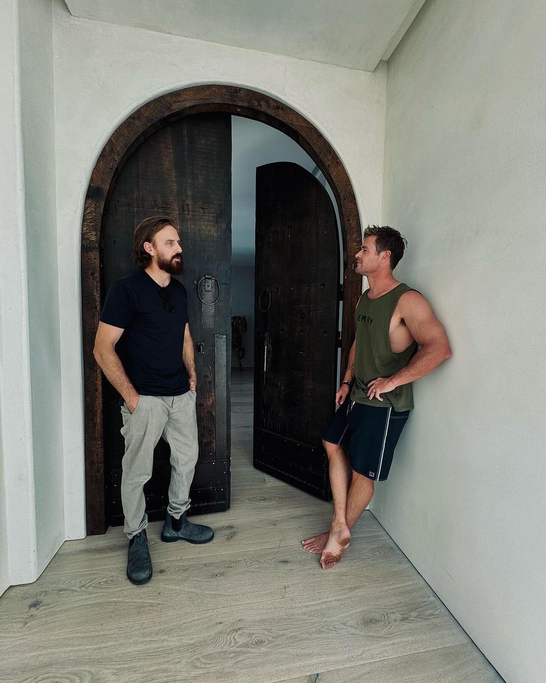 Chris Hemsworth has caused a stir among fans after they spotted his dirty feet. Photo / Chris Hemsworth