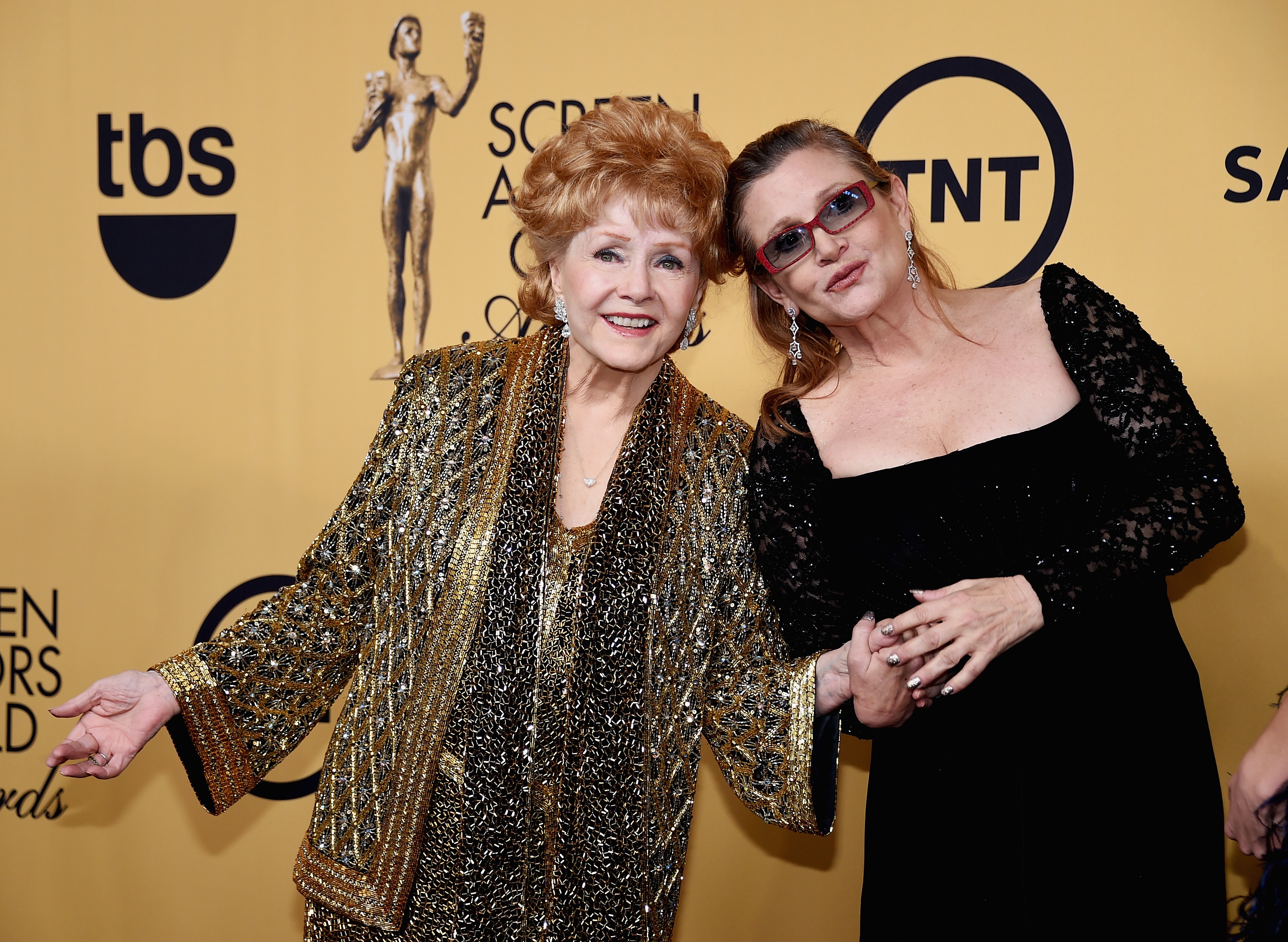 Debbie Reynolds and Carrie Fisher. Photo / Getty Images