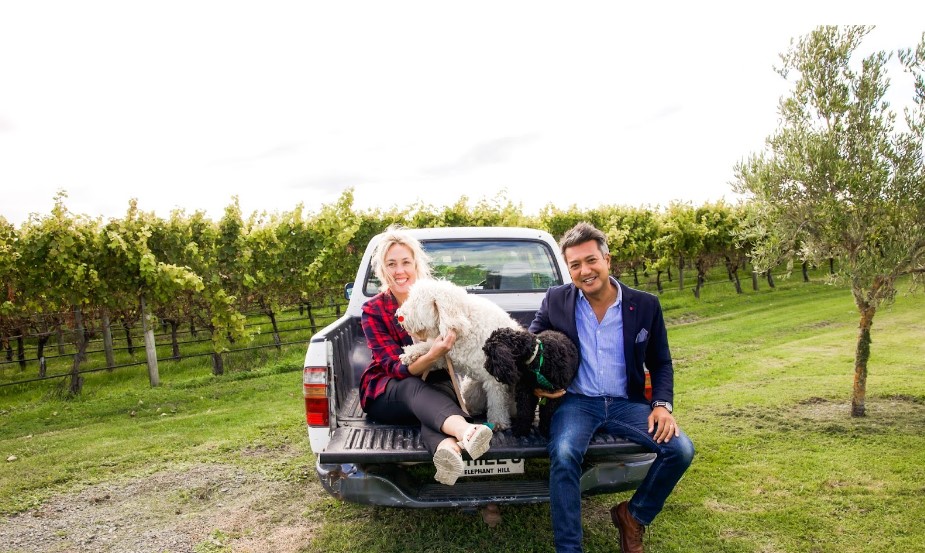Elephant Hill general manager Simon Swa  and Kin director Alice McKinley will be bringing their canine companions Charlie and Bernie to Wine Dogs.