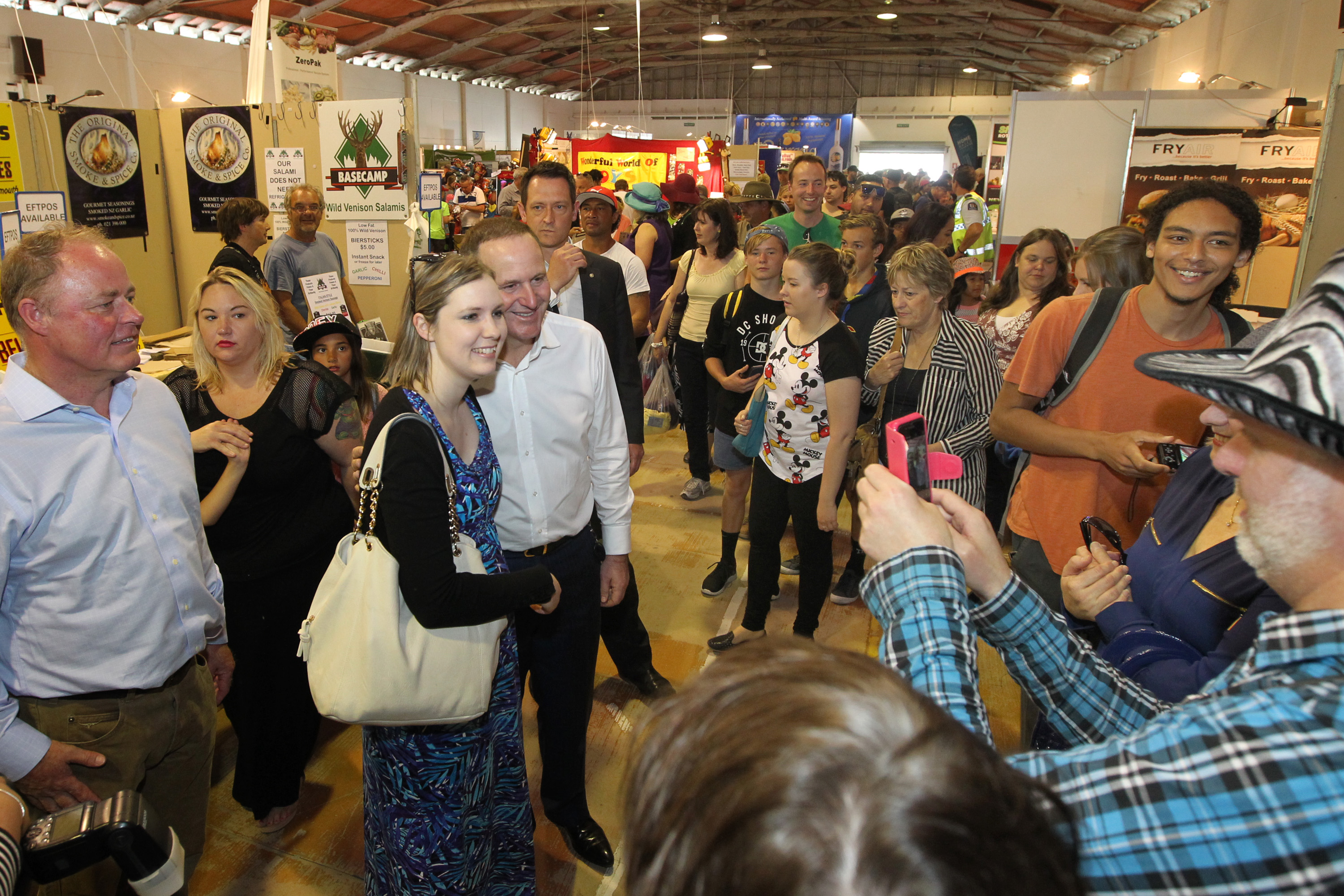 Then Prime Minister John Key was one dignitary to visit a Royal Show in Hastings, in 2015. Photo/File