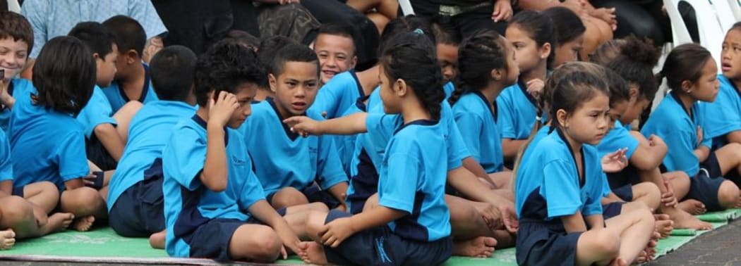 Children at Te Kura Maori o Waatea, which started as a charter school. Photo / Supplied