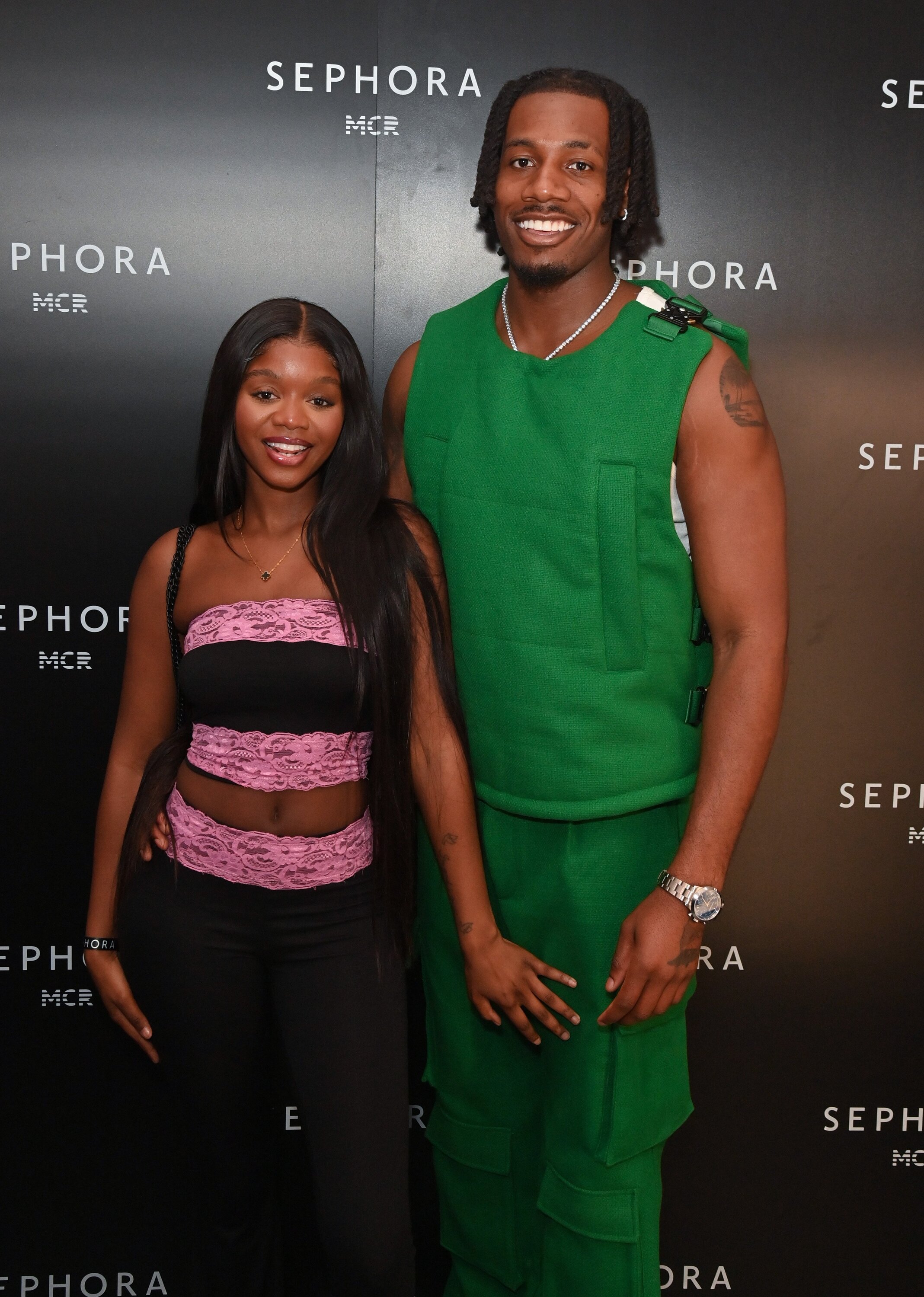 Tanya Manhenga and Shaq Muhammad. Photo / Getty Images