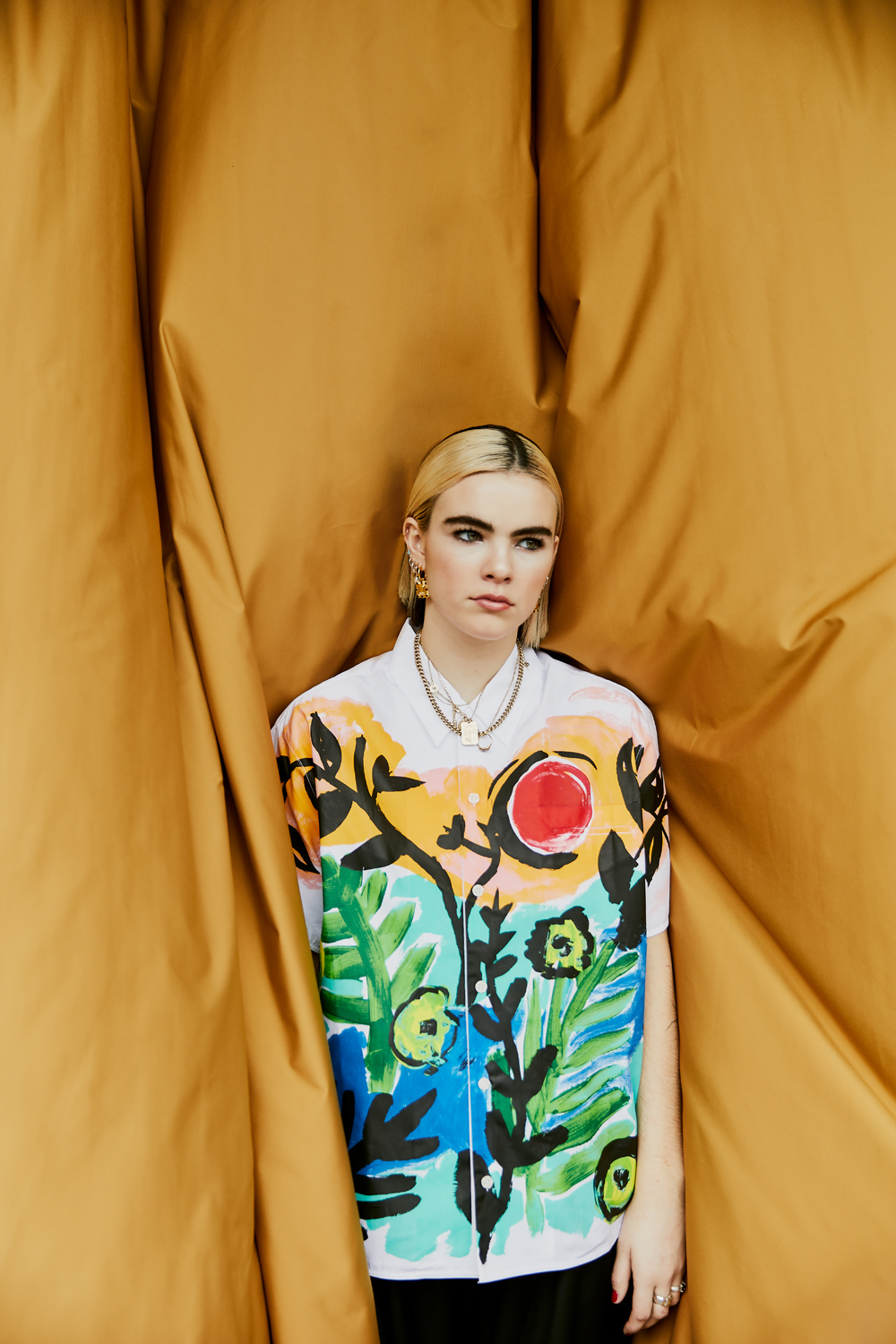 SOAKED: Marni shirt, $1150, from Scotties. Photo / Frances Carter.