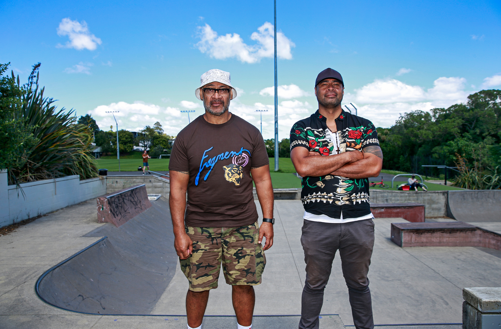 Mario Gaoa (l) and Miki Magasiva. Photo / Alex Burton