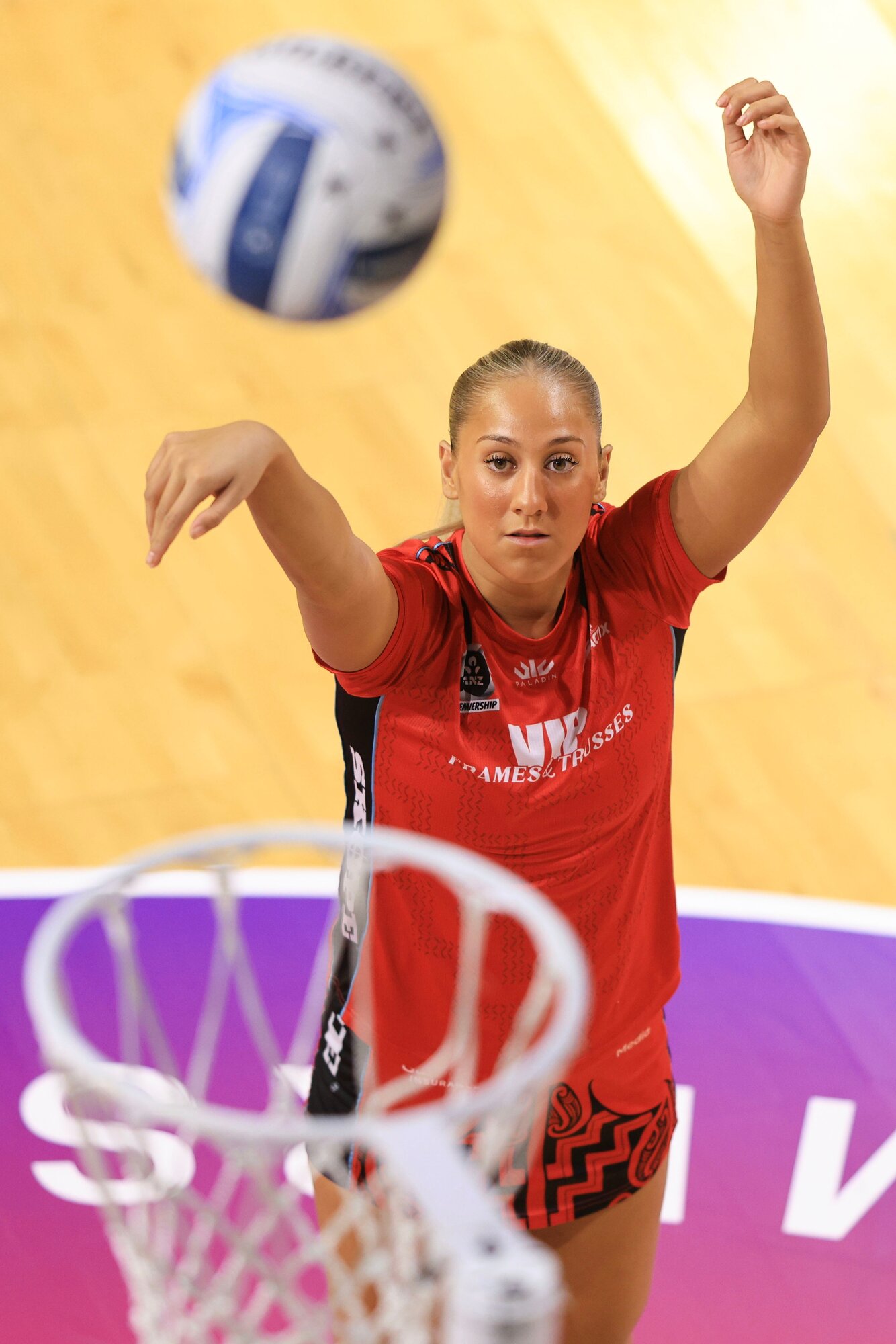 Martina Salmon of the Tactix could have a shot with the Silver Ferns. Photo / Photosport