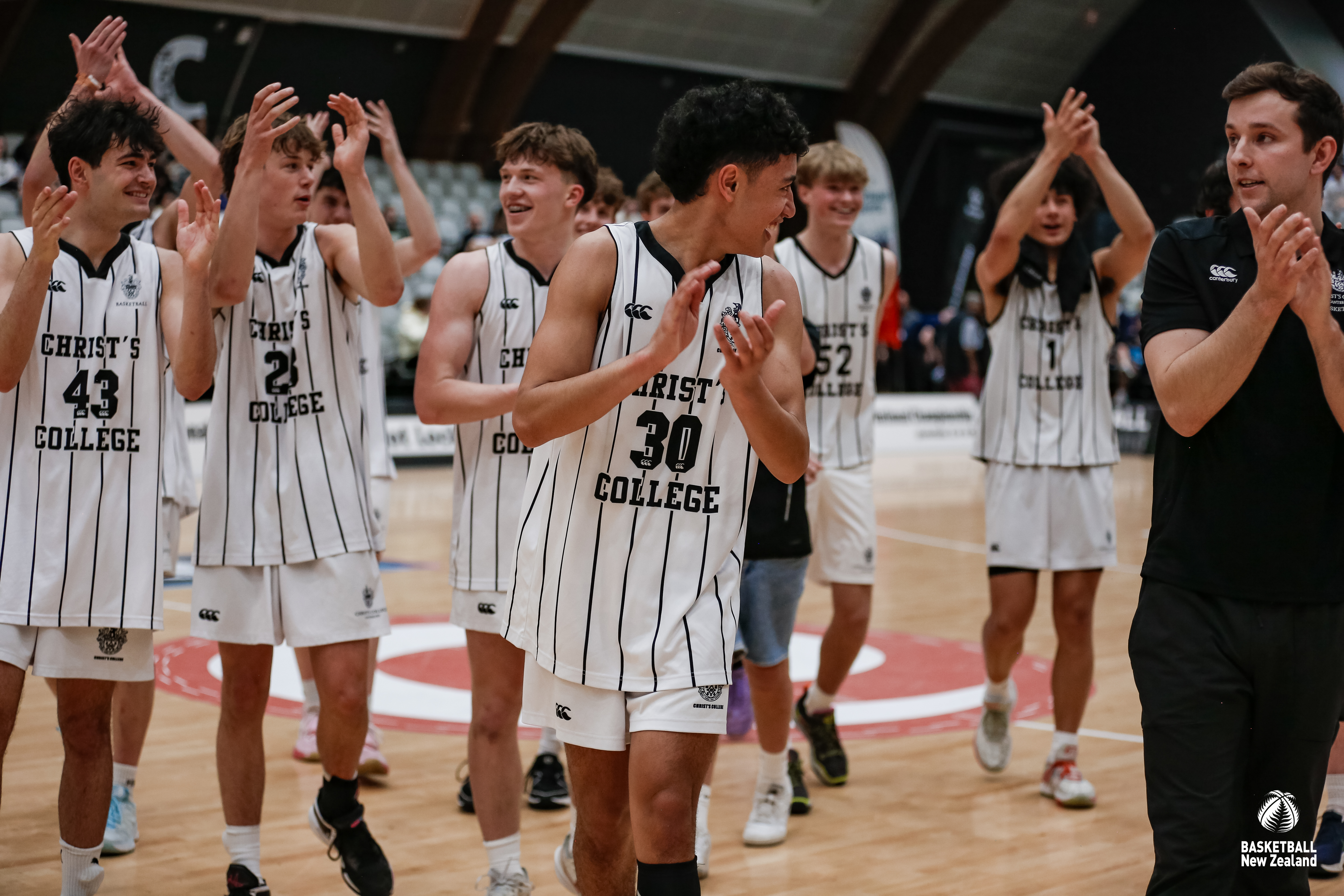 Quinn Clinton (right) with his champions. Photo / BBNZ