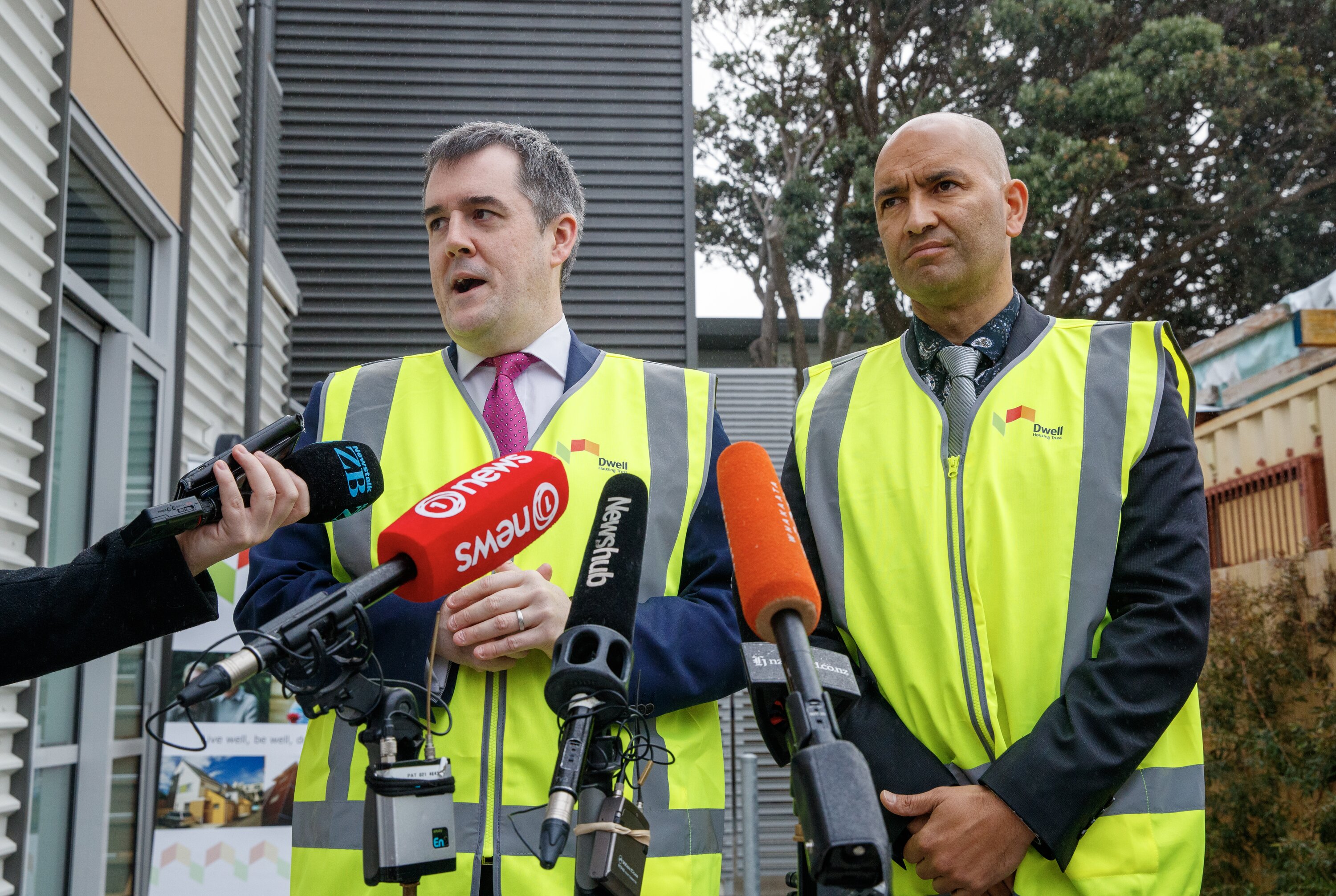 Housing Minister Chris Bishop (left) and Associate Housing Minister Tama Potaka.