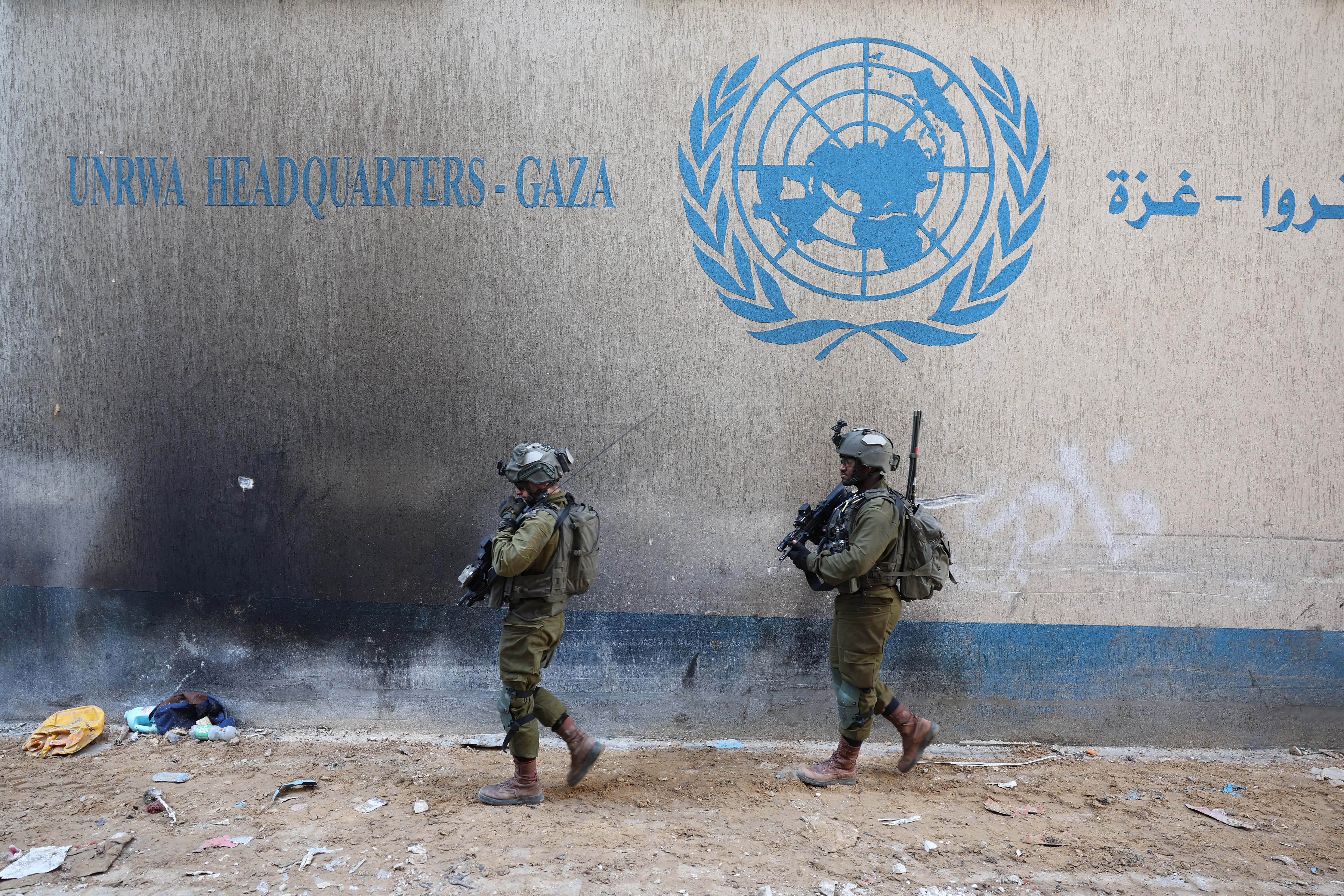 Israel faced a mounting international backlash after its parliament approved a bill banning the main UN aid agency for the devastated Gaza Strip. Photo / AFP
